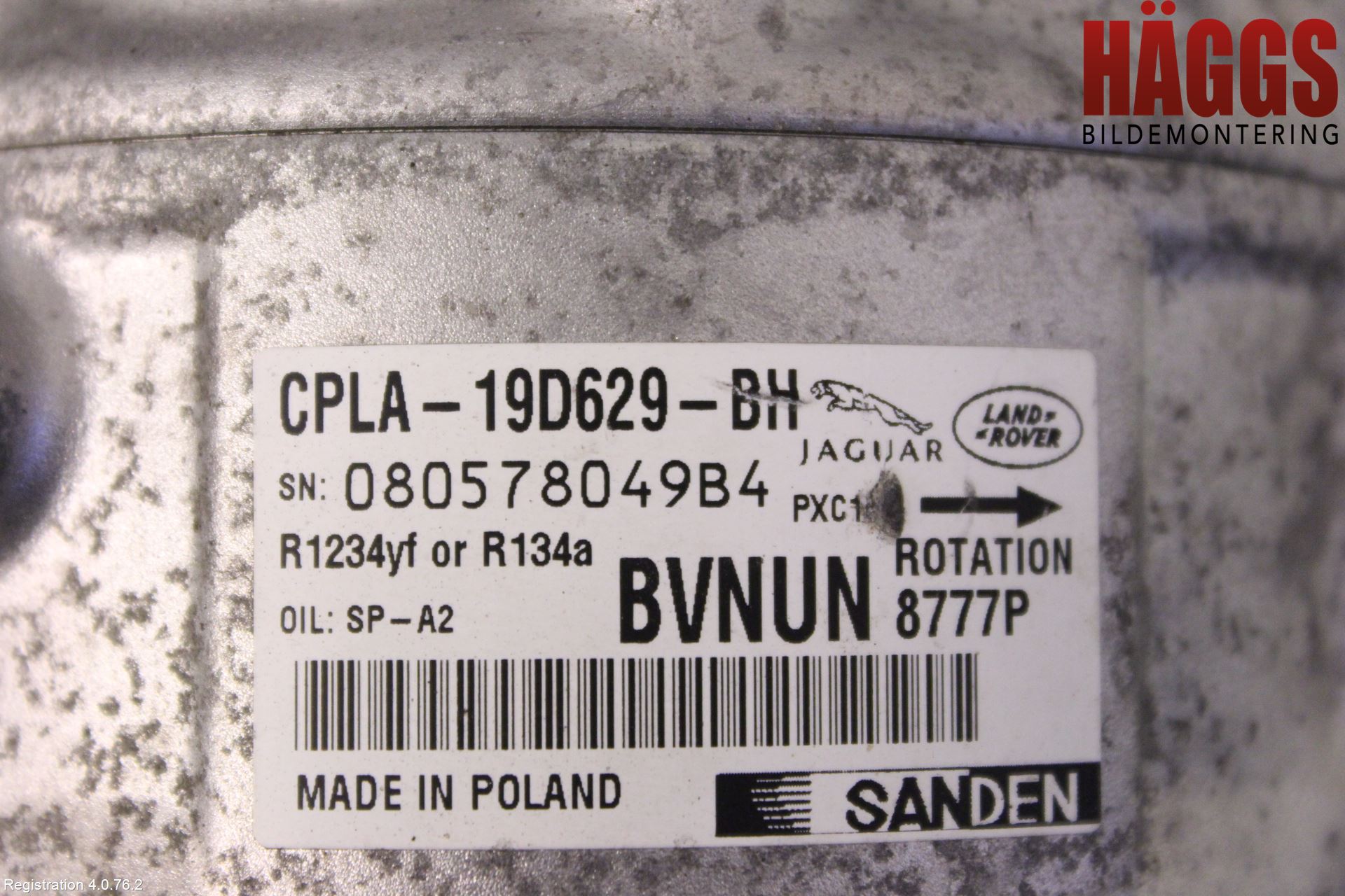 Jaguar F-PACE Ac Kompressor