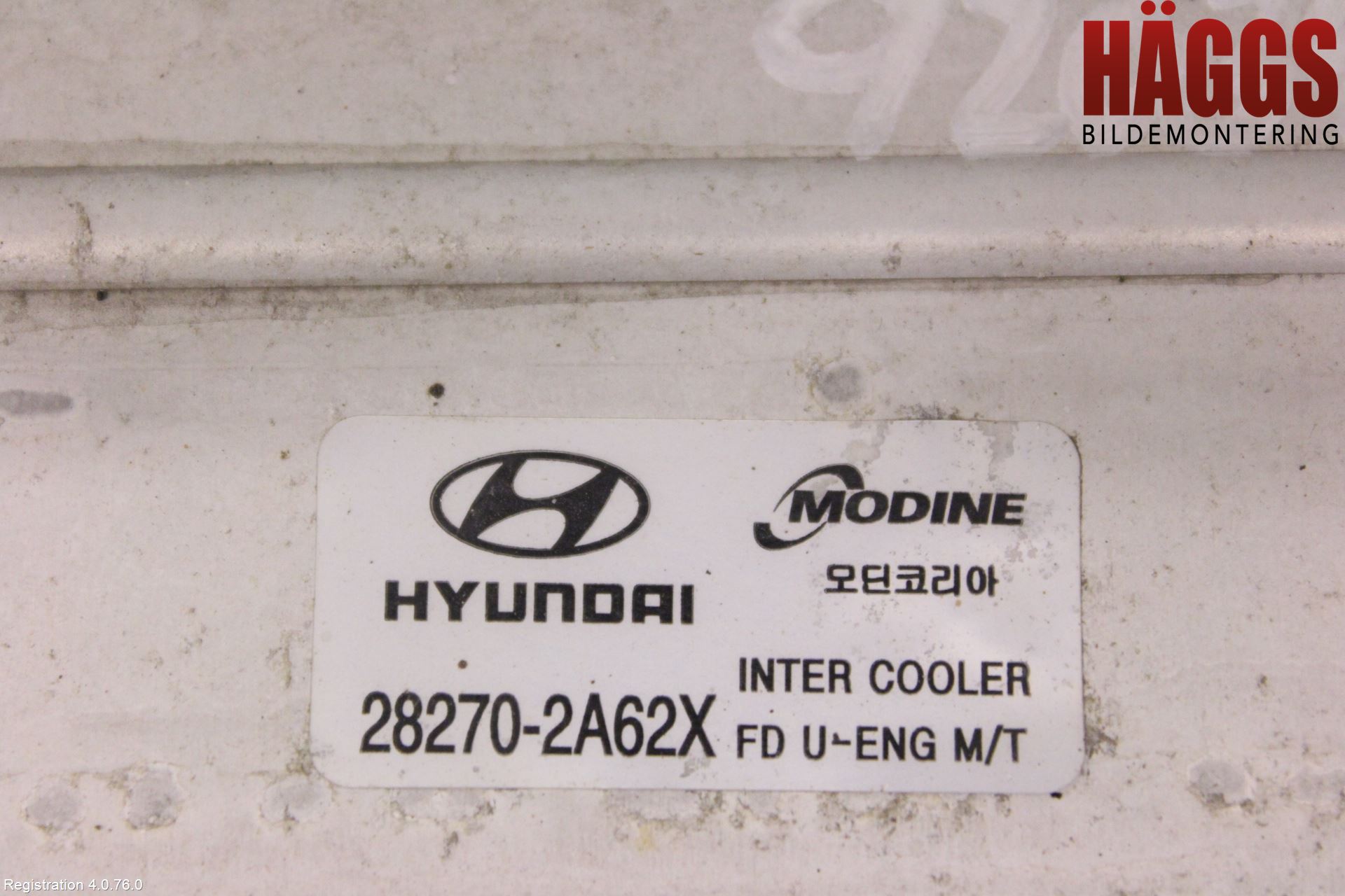 Hyundai i30 FD 07-12 Laddluft-Intercooler Kyl