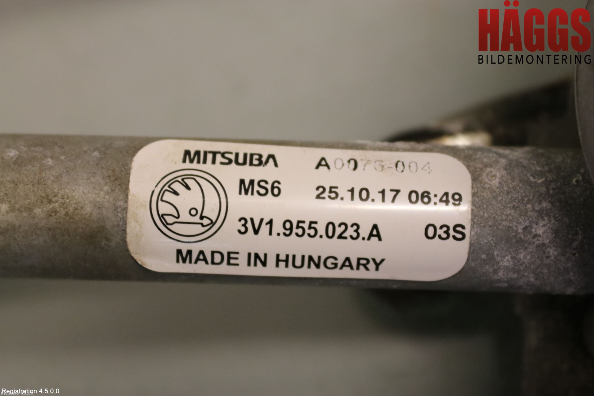 Skoda SUPERB 16-24 Torkarmotor Vindruta