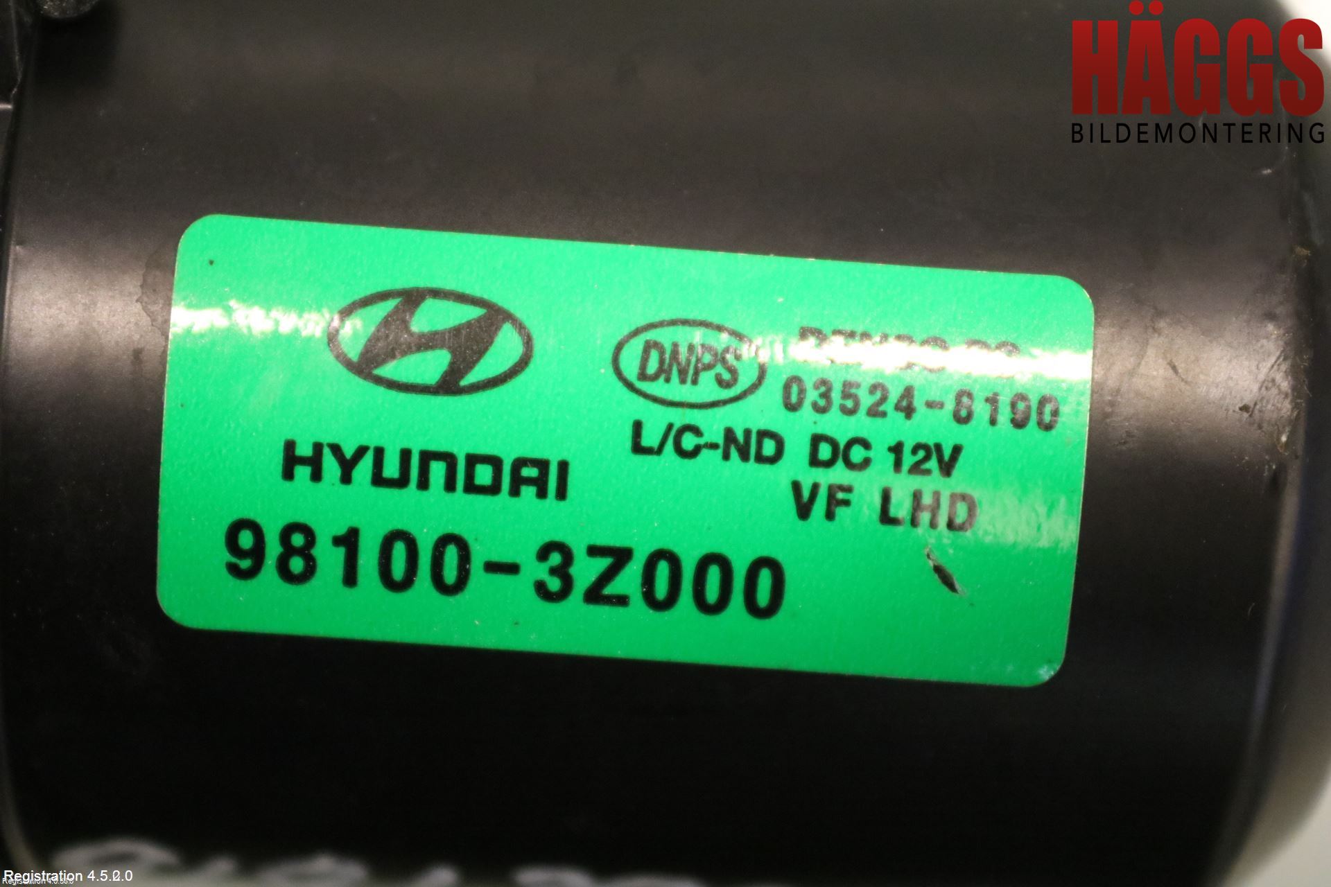Hyundai i40 16-18 Torkarmotor Vindruta