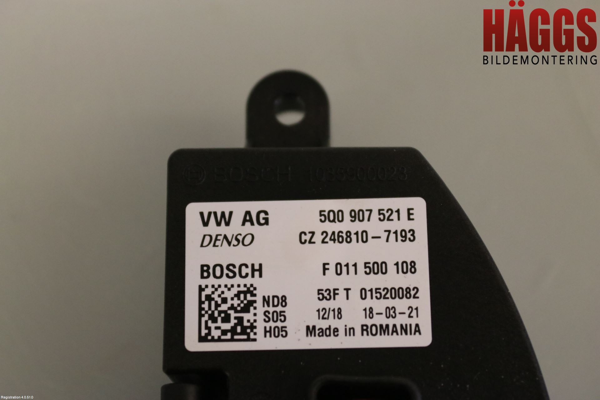 Volkswagen VW GOLF / E-GOLF VII 13-20 Värmefläktsmotstånd