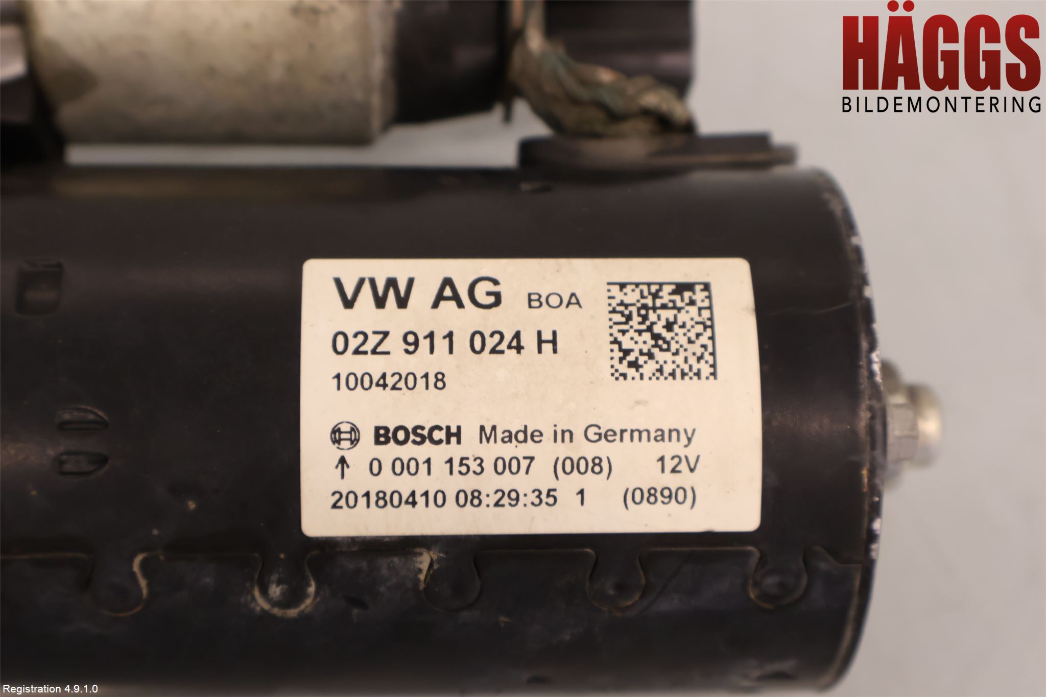 Volkswagen VW CADDY 16-20 Startmotor Diesel