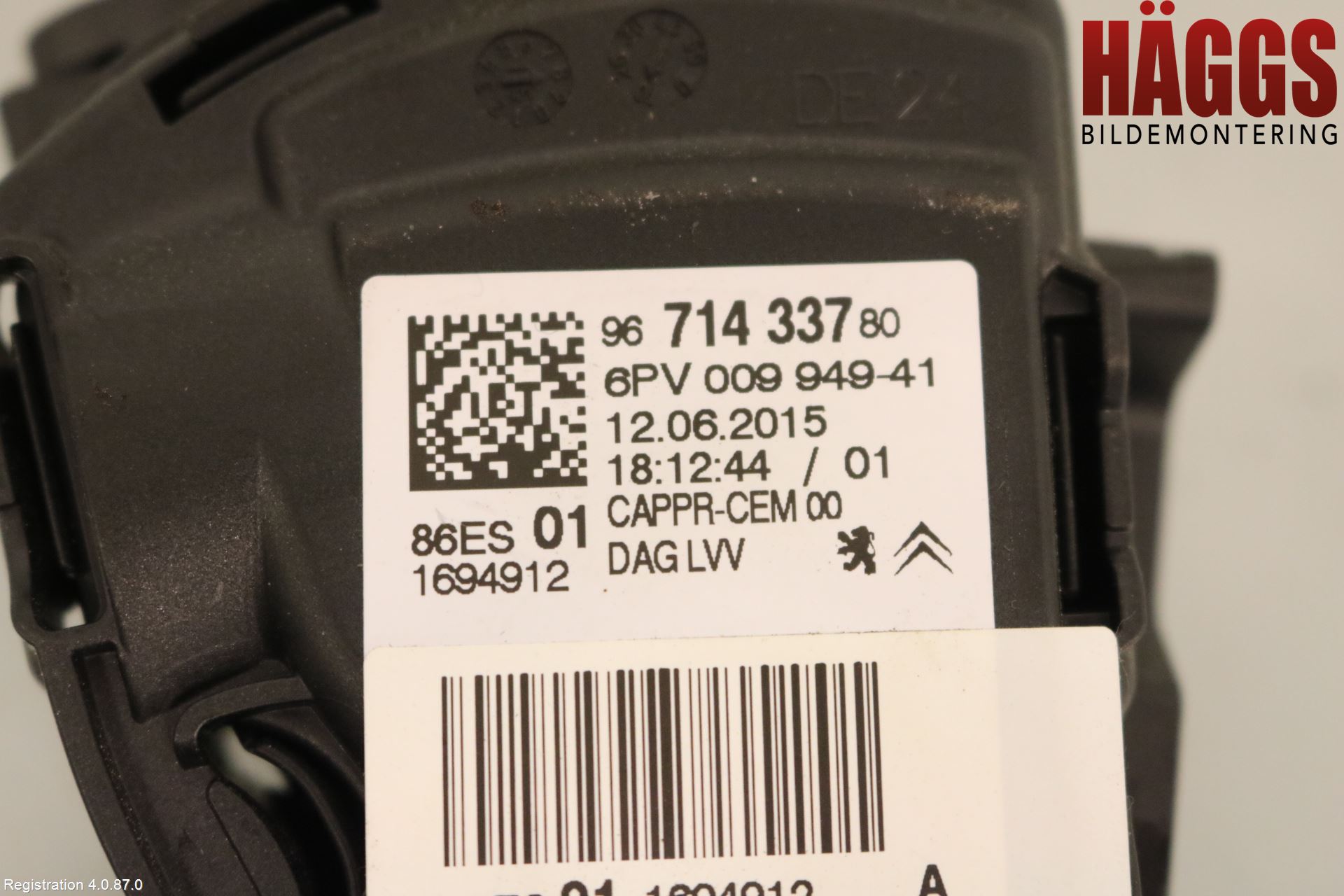 Peugeot 2008 13-20 Gaspedal