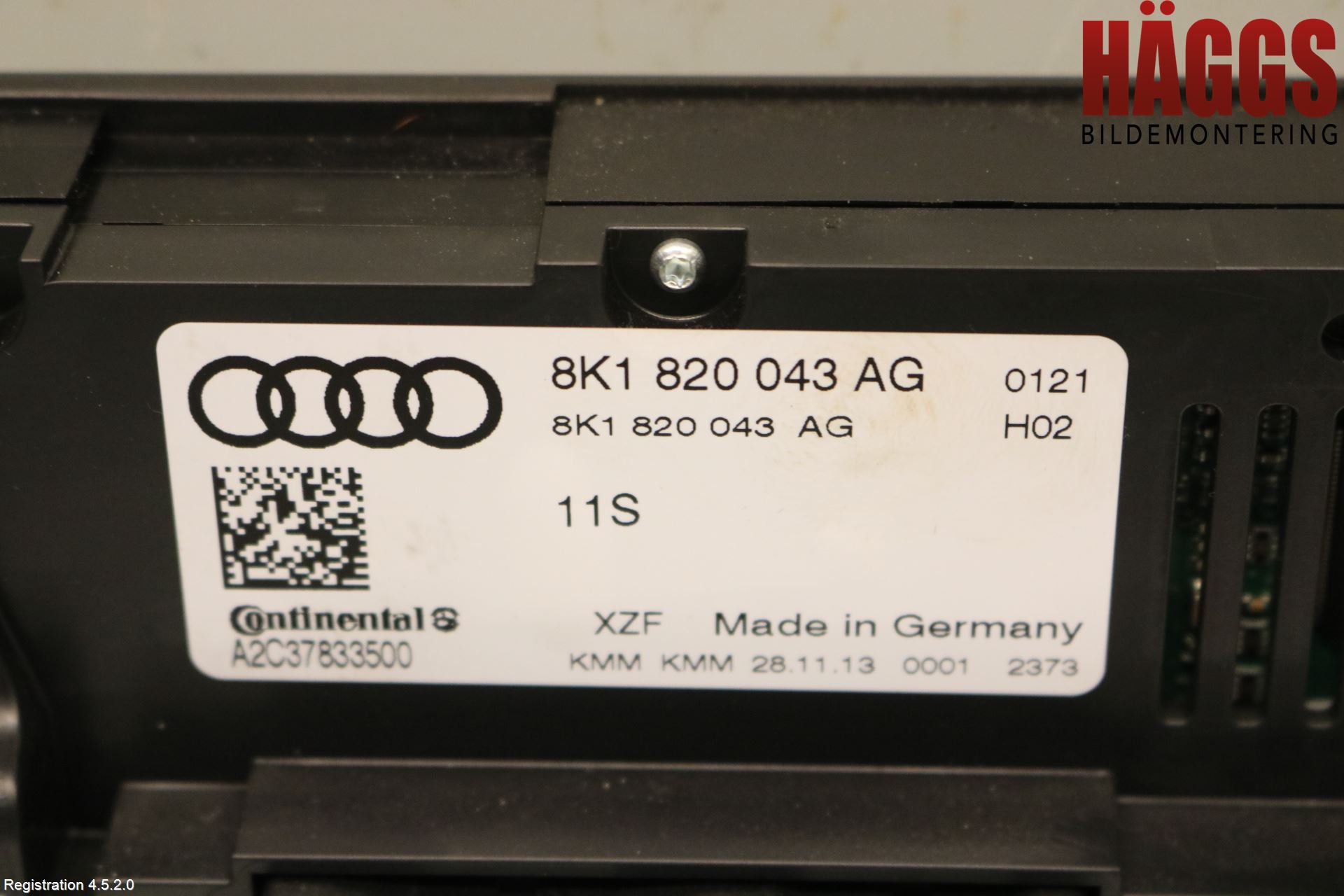 Audi A4 12-15 Ac Styrenhet Ac Manöveren