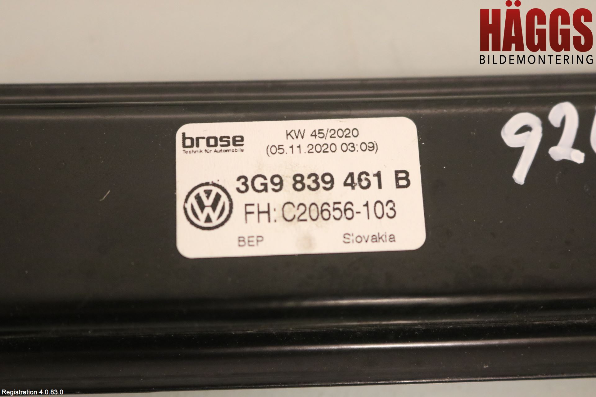 Volkswagen VW PASSAT 20-24 Fönsterhissmekanism