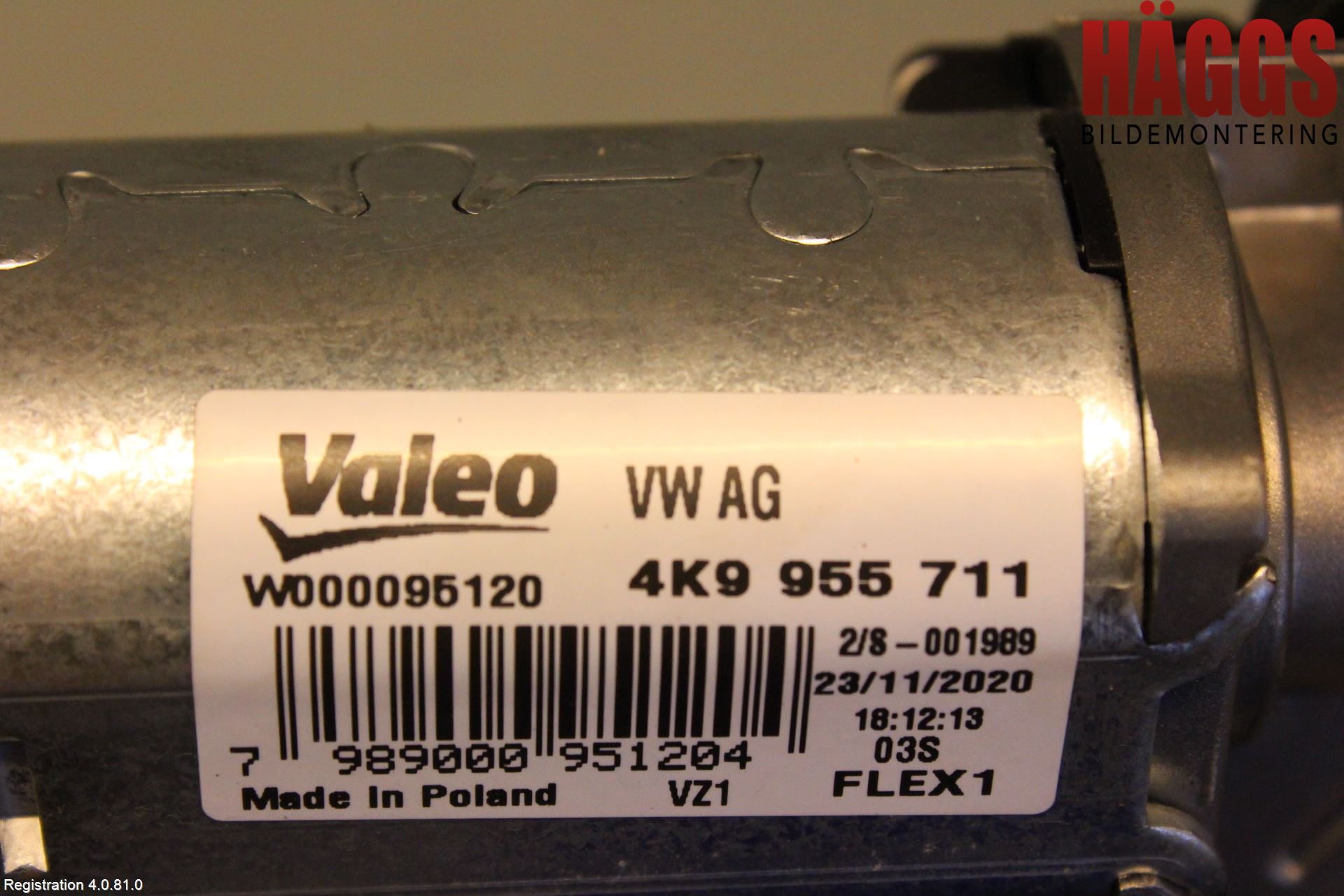 Audi A6 F2/C8 19- Torkarmotor Baklucka