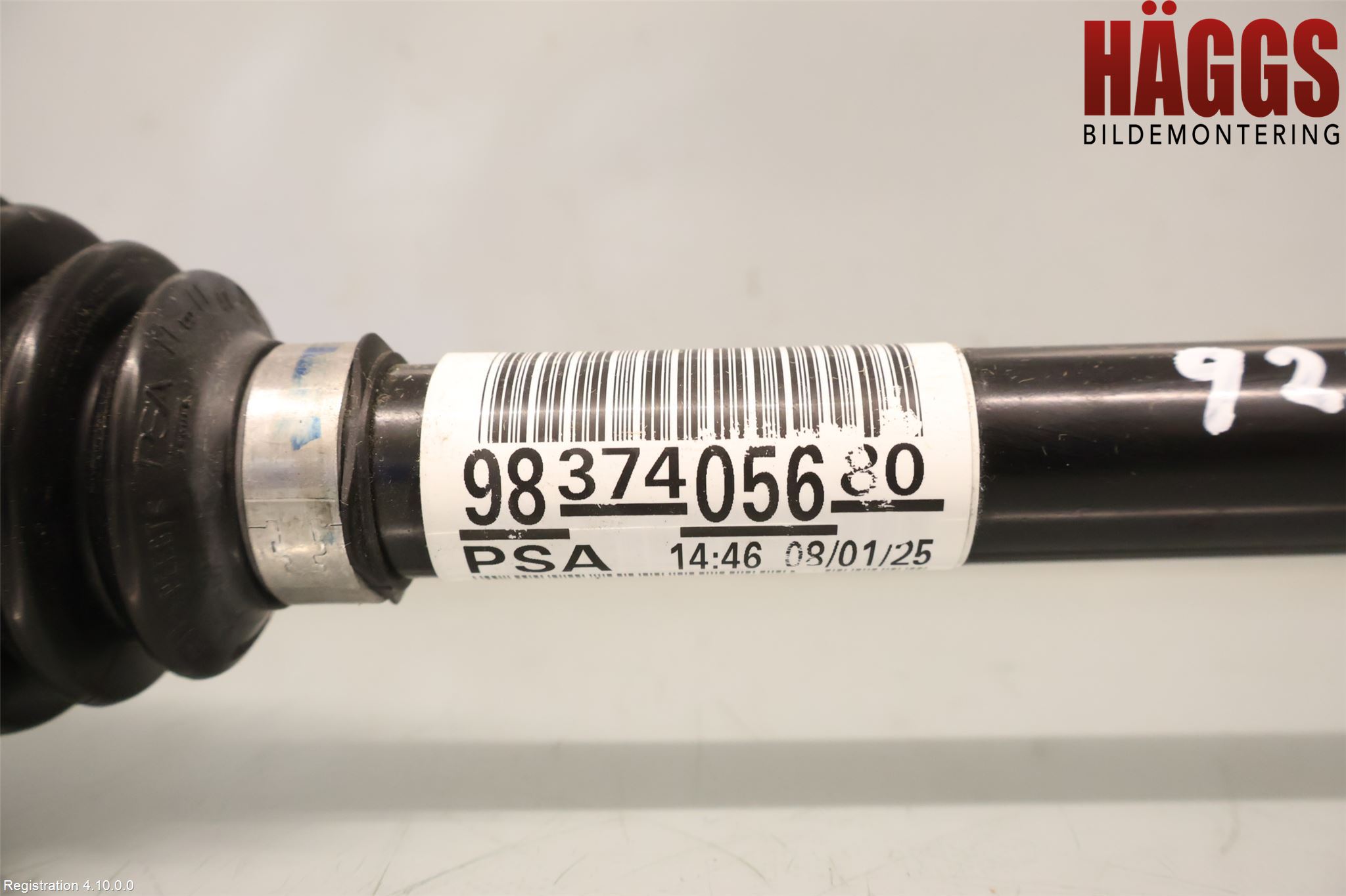 Citroen C4/E-C4 C4X/E-C4X III 21- Drivaxel Fram Höger