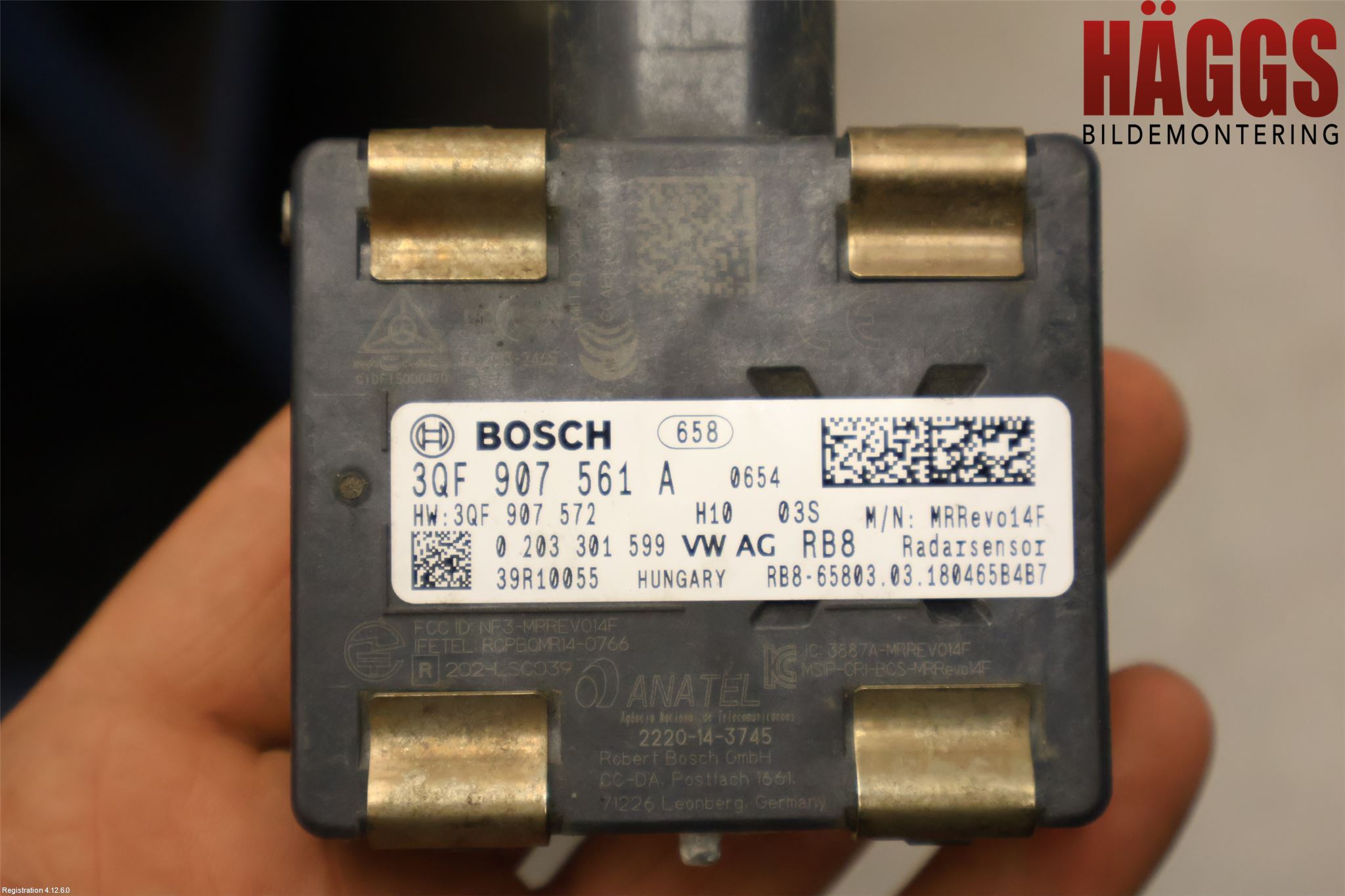 Skoda OCTAVIA (5E) 13-20 Sensor Aktivt Kollisionsskydd
