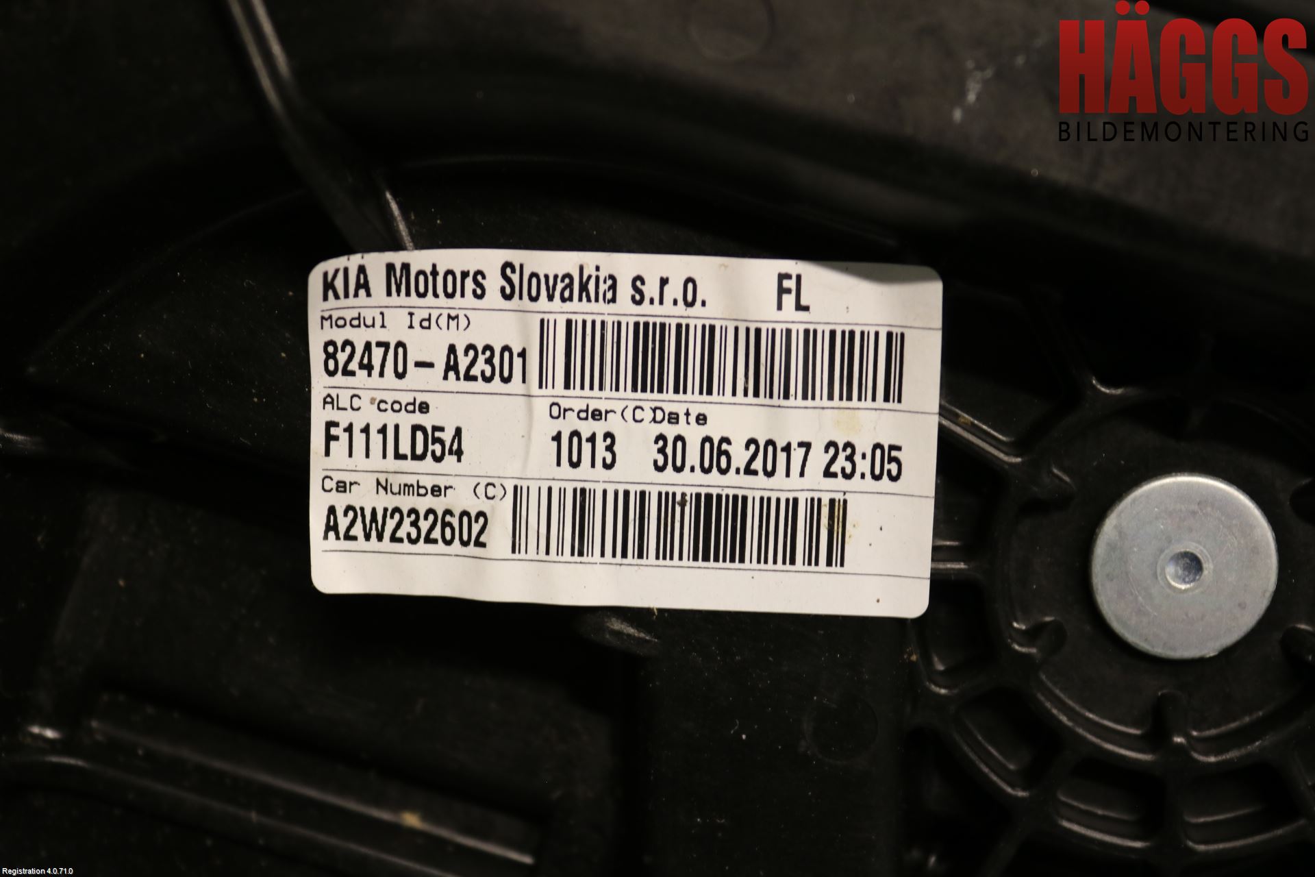 Kia CEED 12-18 Fönsterhissmekanism