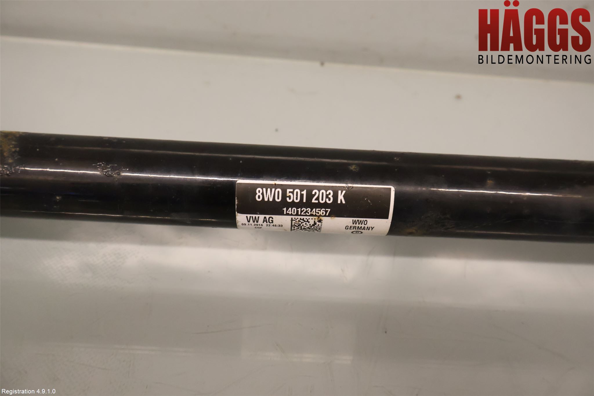 Audi A4/S4 B9 16-19 Drivaxel Bak Vänster