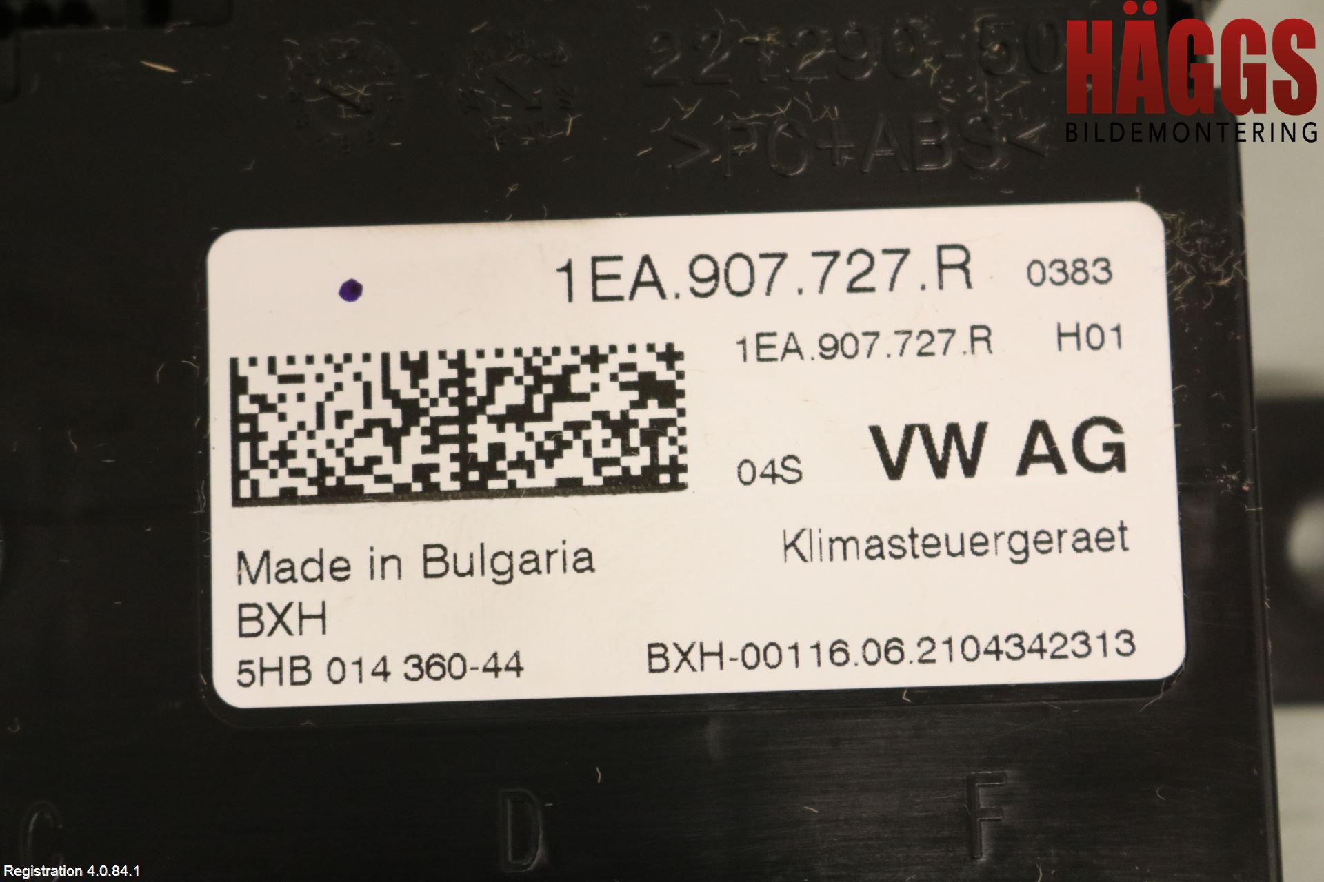 Volkswagen VW ID.3 21- Ac Styrenhet Ac Manöveren