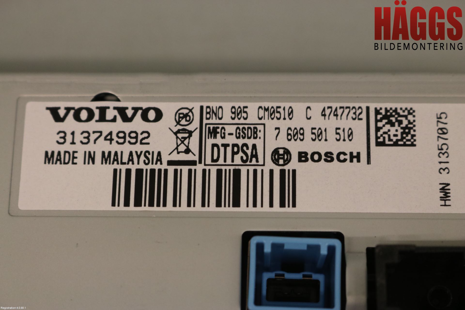 Volvo V60 11-13 Bildskärm