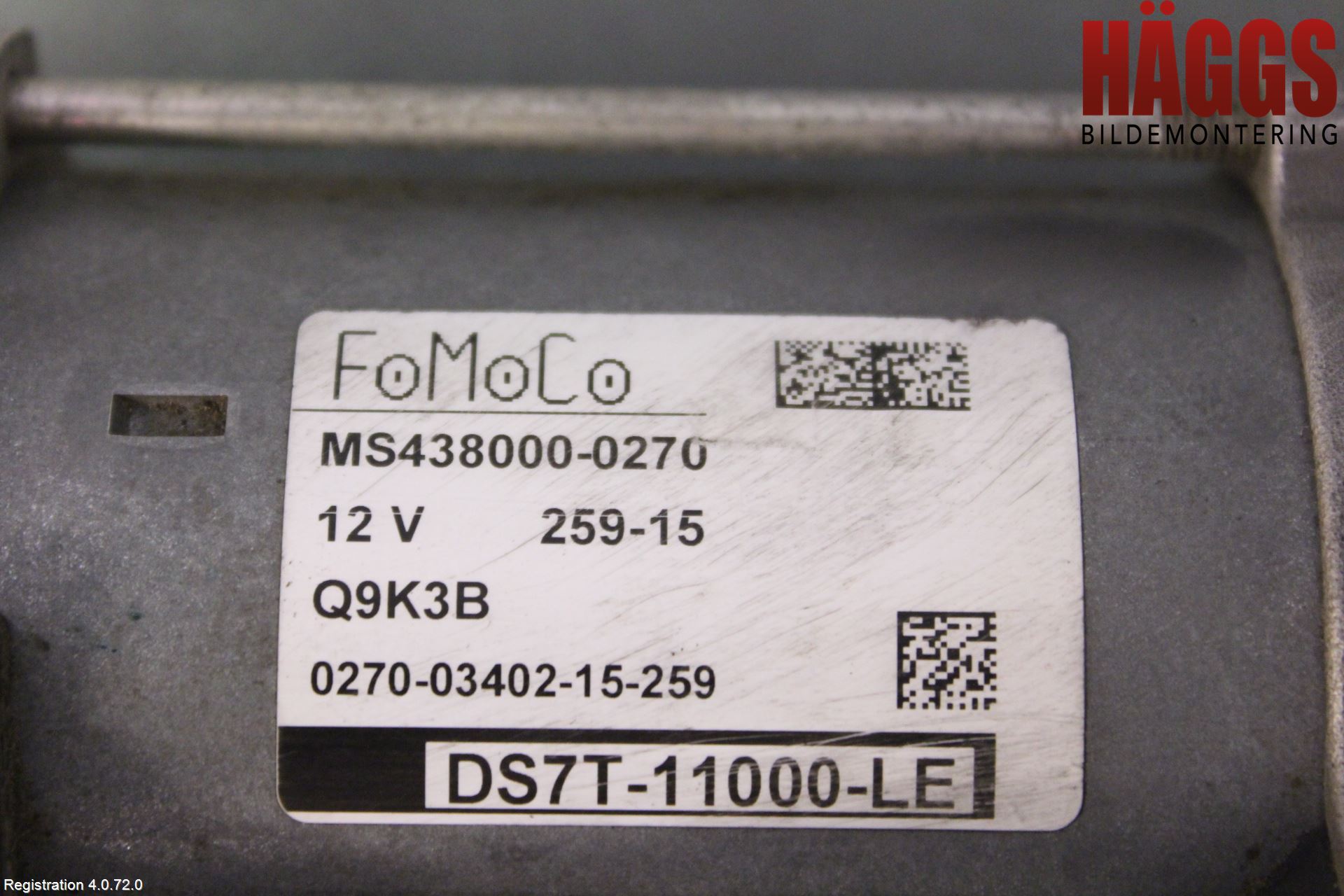 Ford MONDEO 15-22 Startmotor Diesel