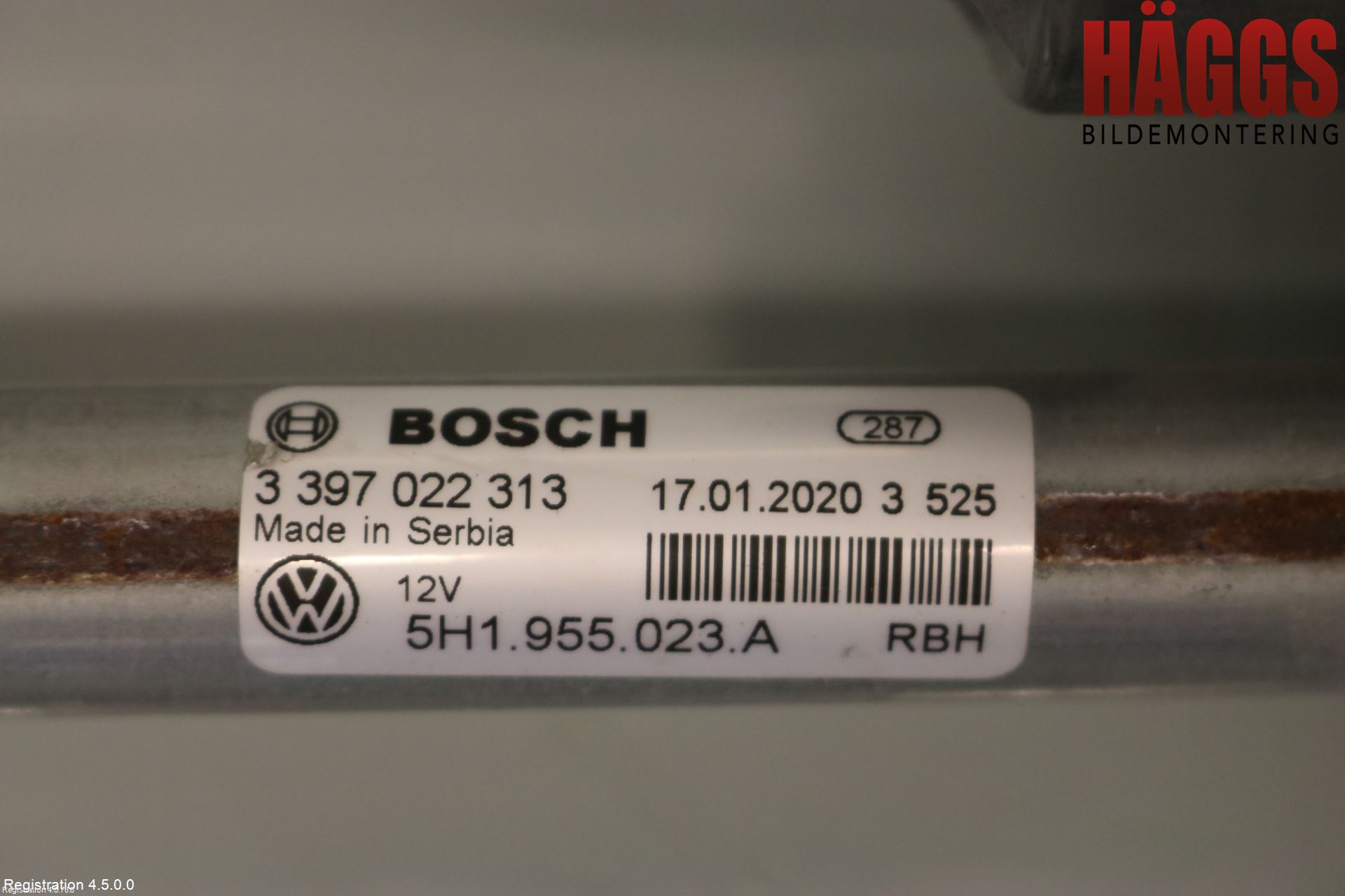 Volkswagen VW GOLF / E-GOLF VIII 20- Torkarmotor Vindruta