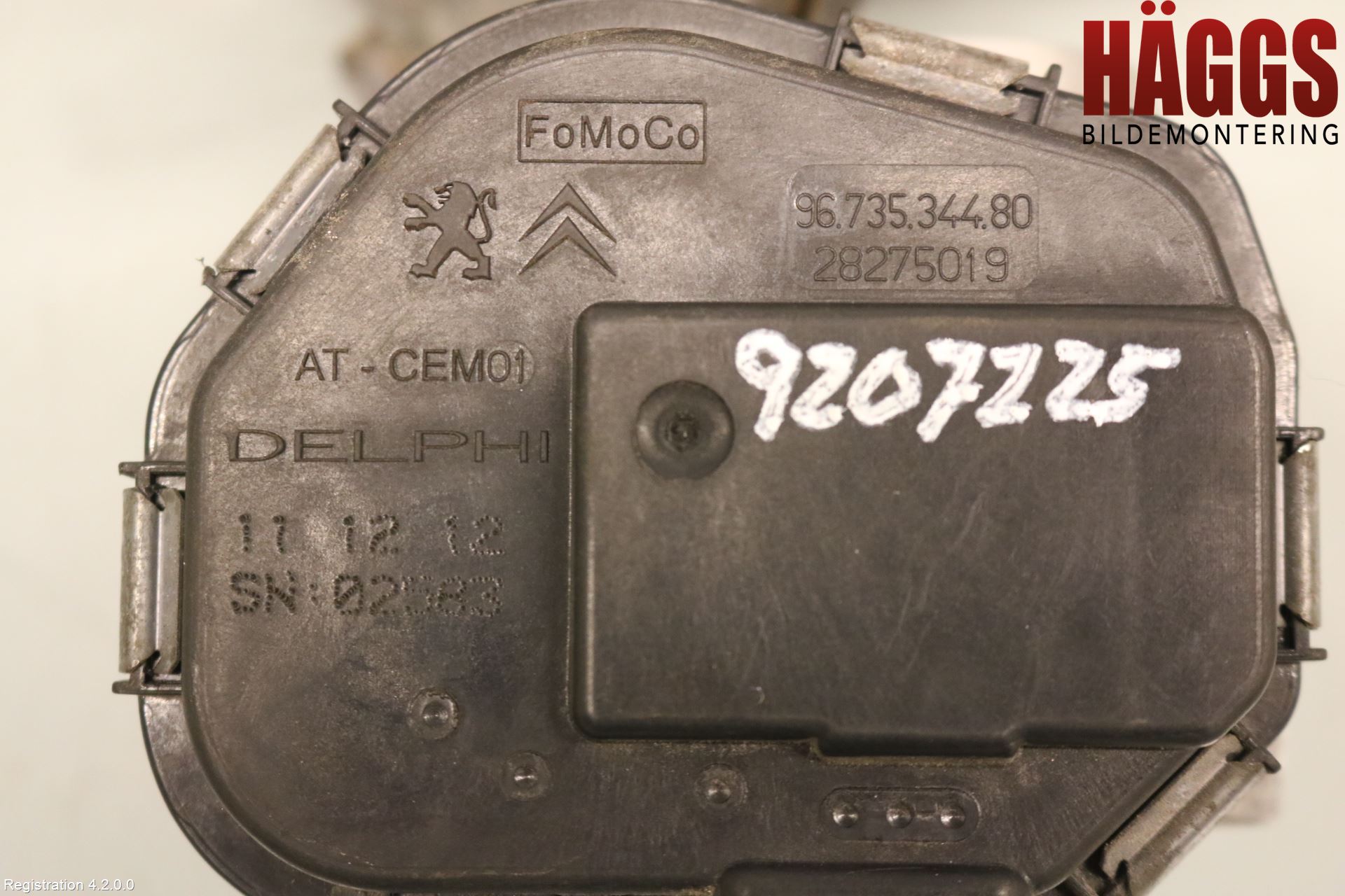 Volvo V70 08-13 Injspjällhus