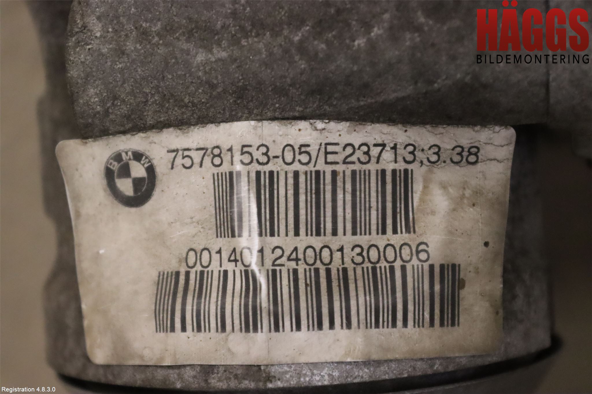 BMW 3 GT F34 13-19 Framvagn Diffrential