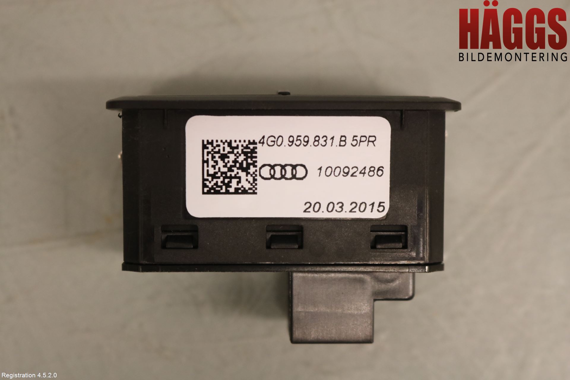 Audi A6 ALLROAD 12-18 Strömställare Baklucka