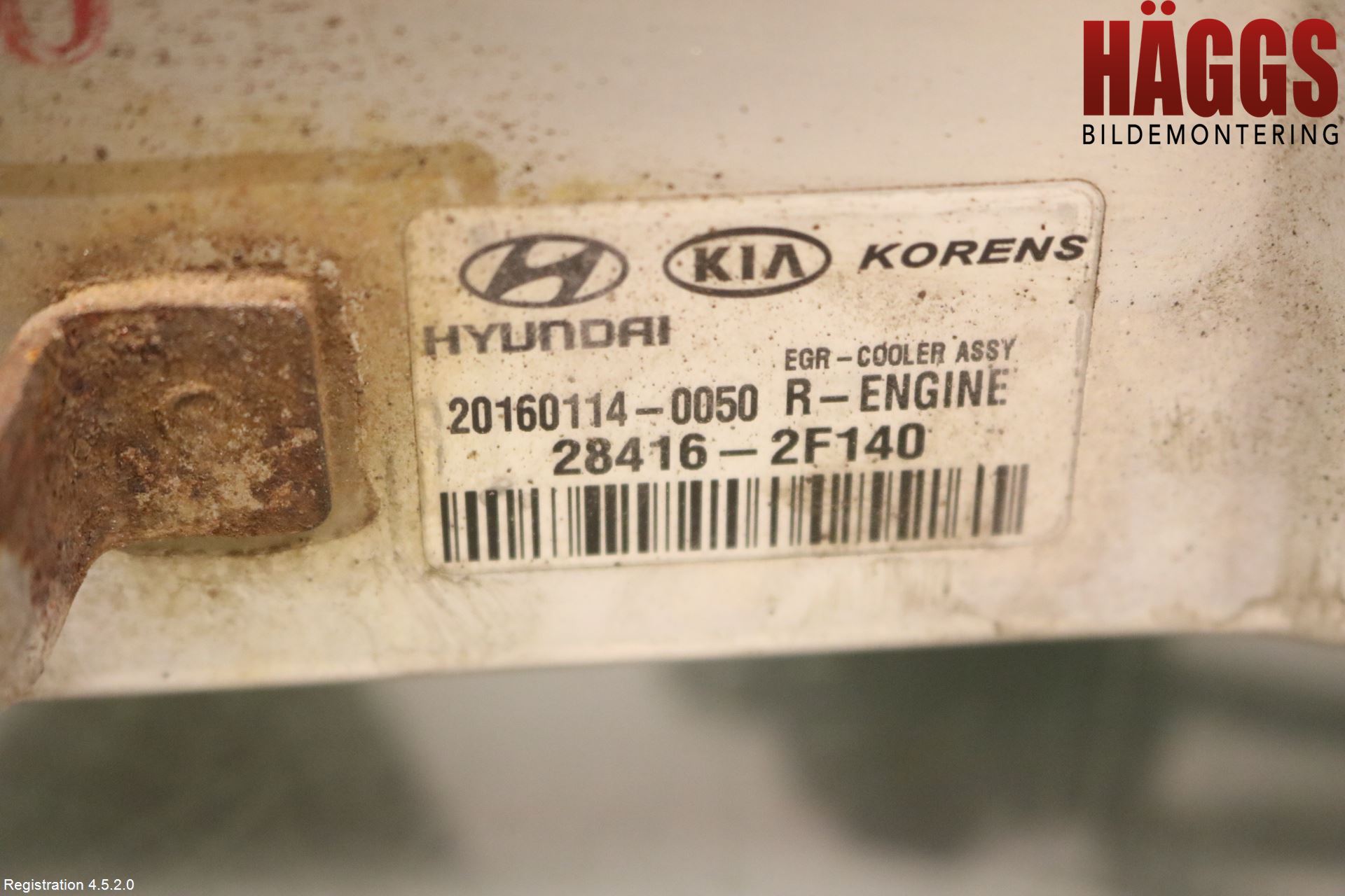 Kia SORENTO 15-20 Avgaskylare