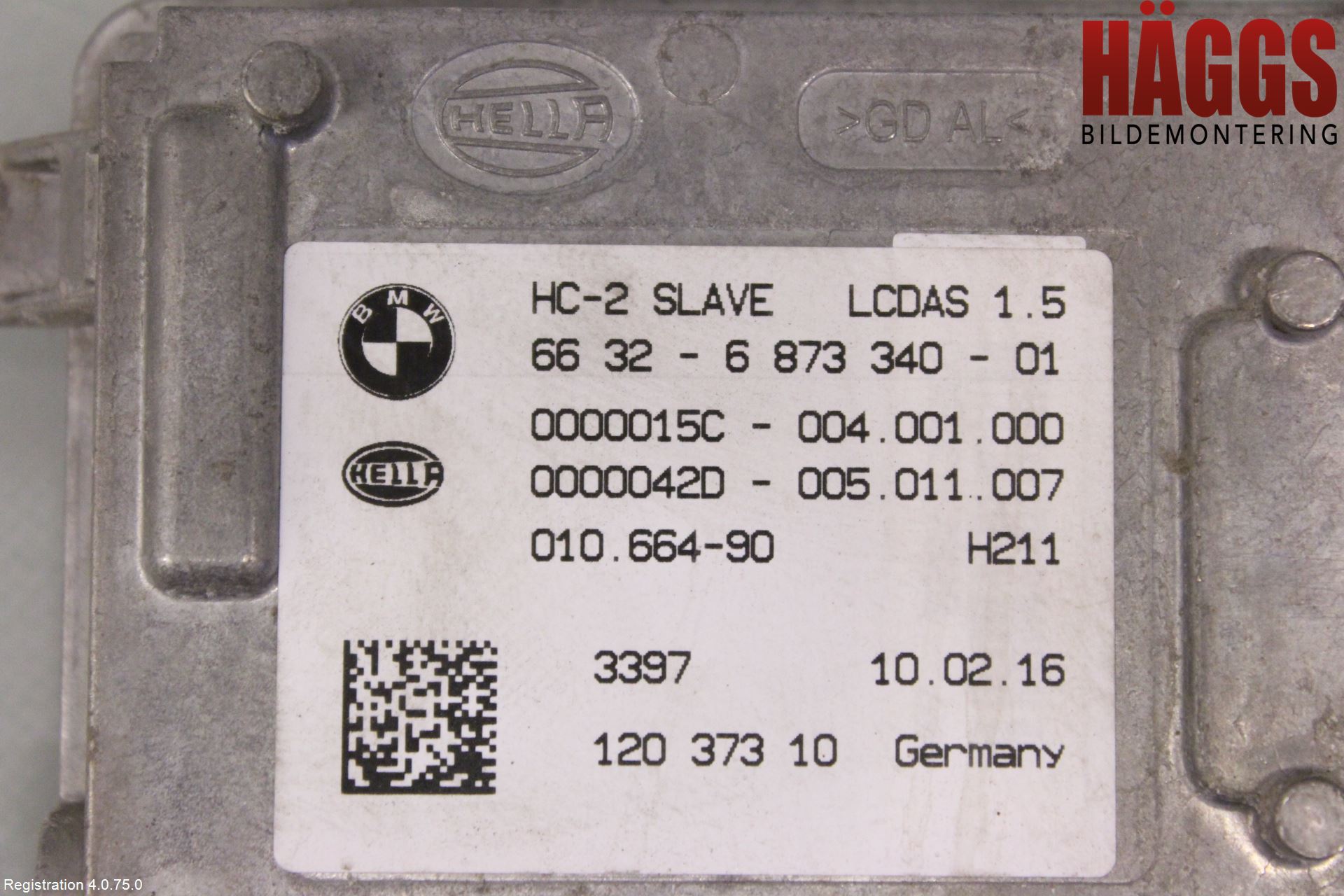 BMW 5 F10/F11/F18 09-17 Sensor Aktivt Kollisionsskydd