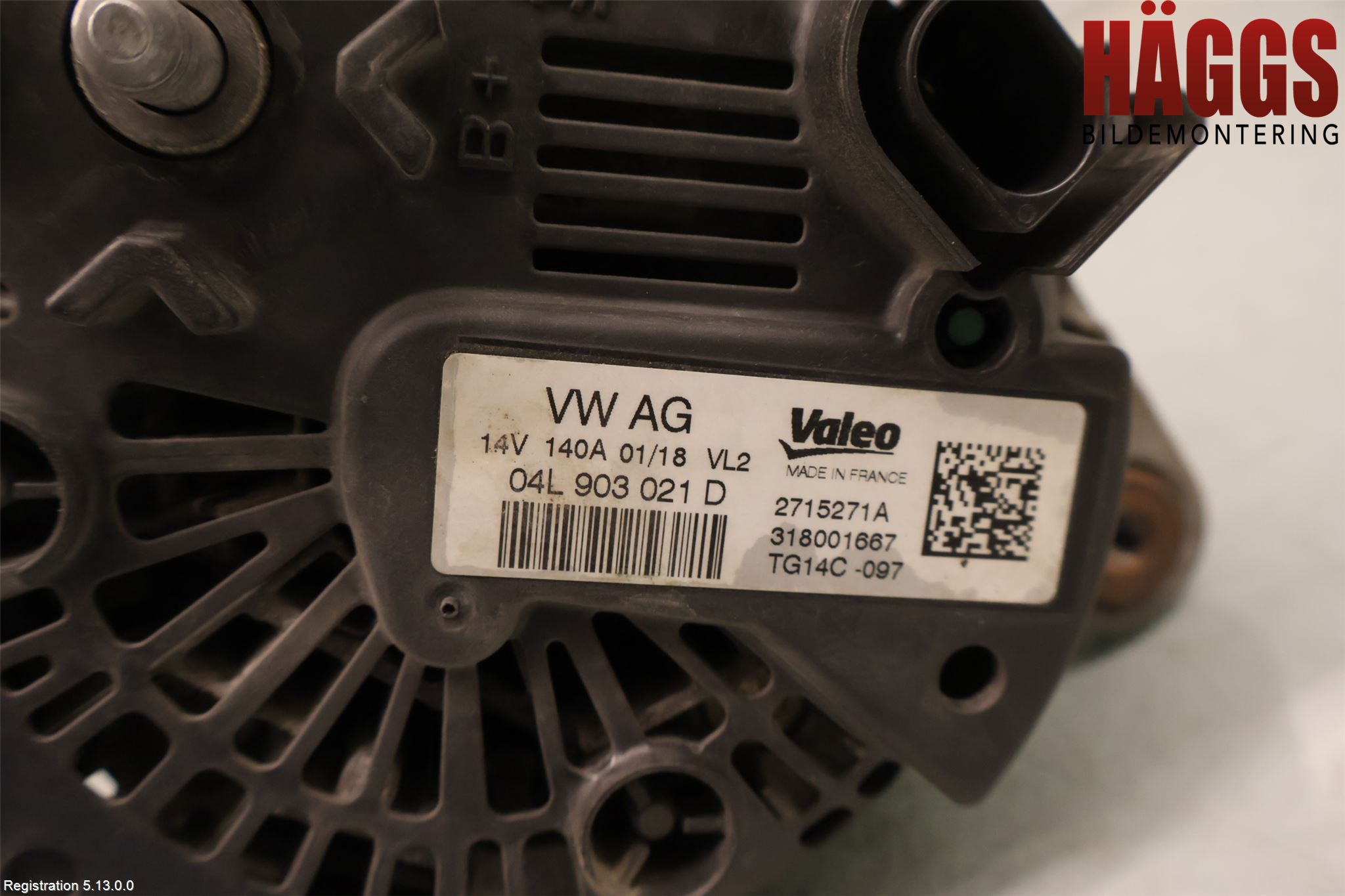 Volkswagen VW GOLF / E-GOLF VII 13-20 Generator