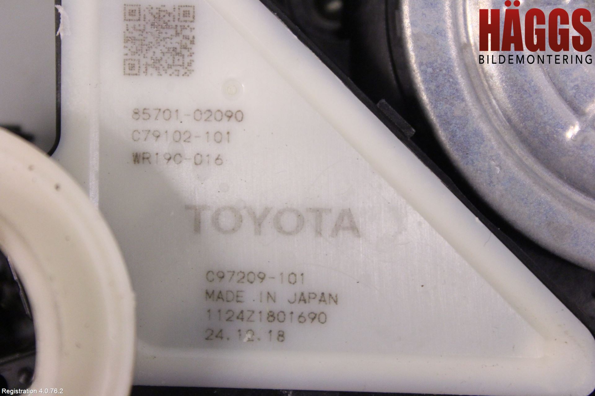 Toyota COROLLA 19- Fönsterhiss El Kompl