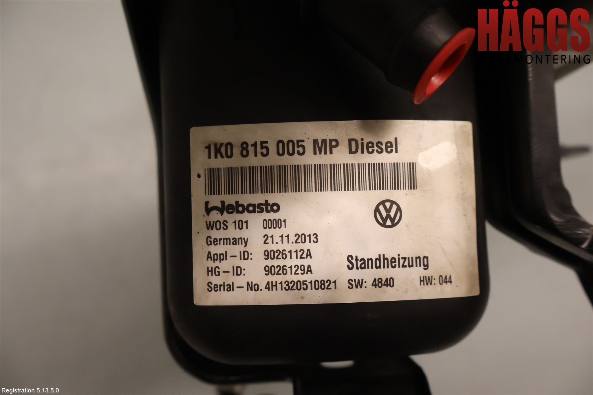 Volkswagen VW CADDY 11-15 Dieselvärmare