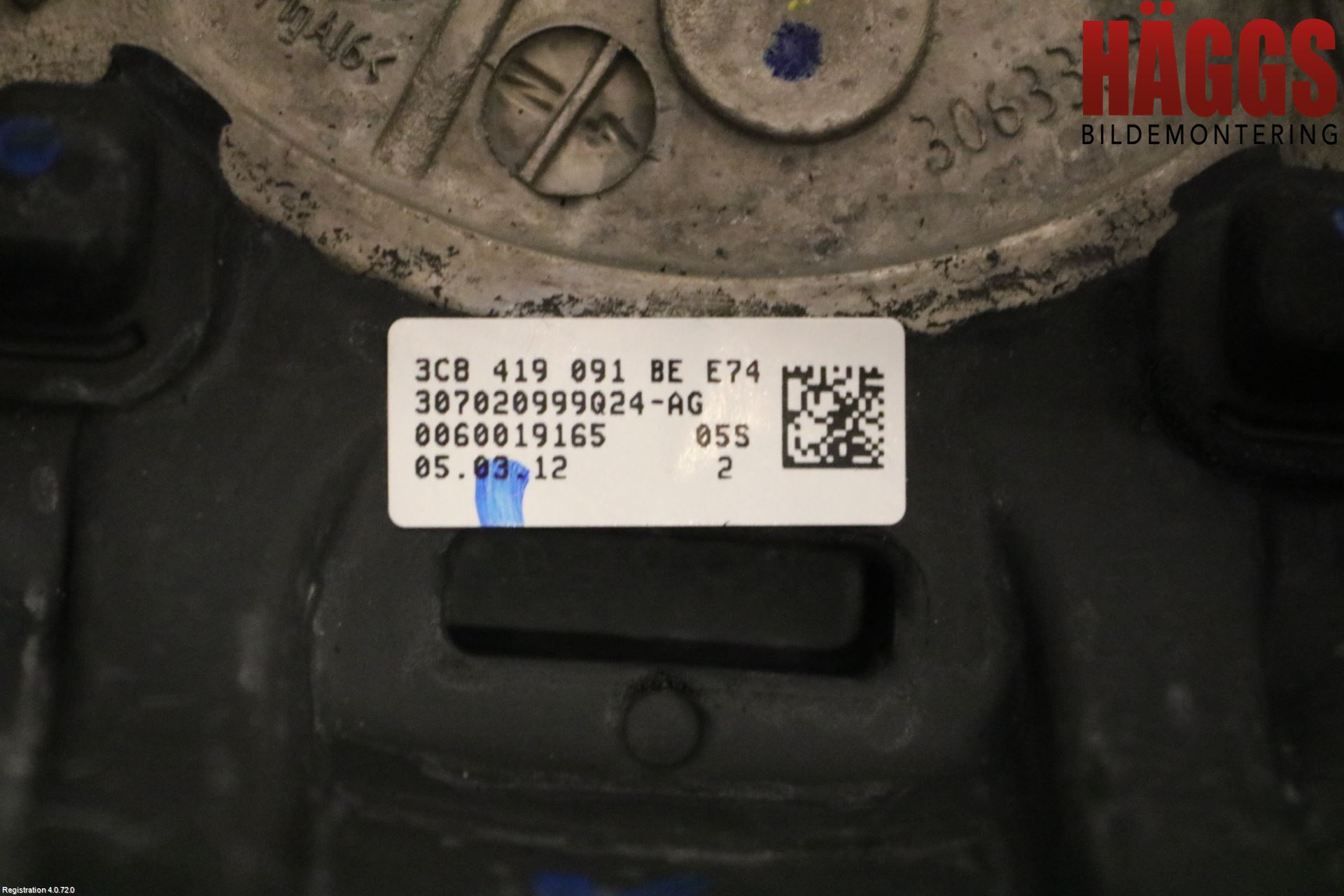 Volkswagen VW GOLF VI 09-13 Ratt