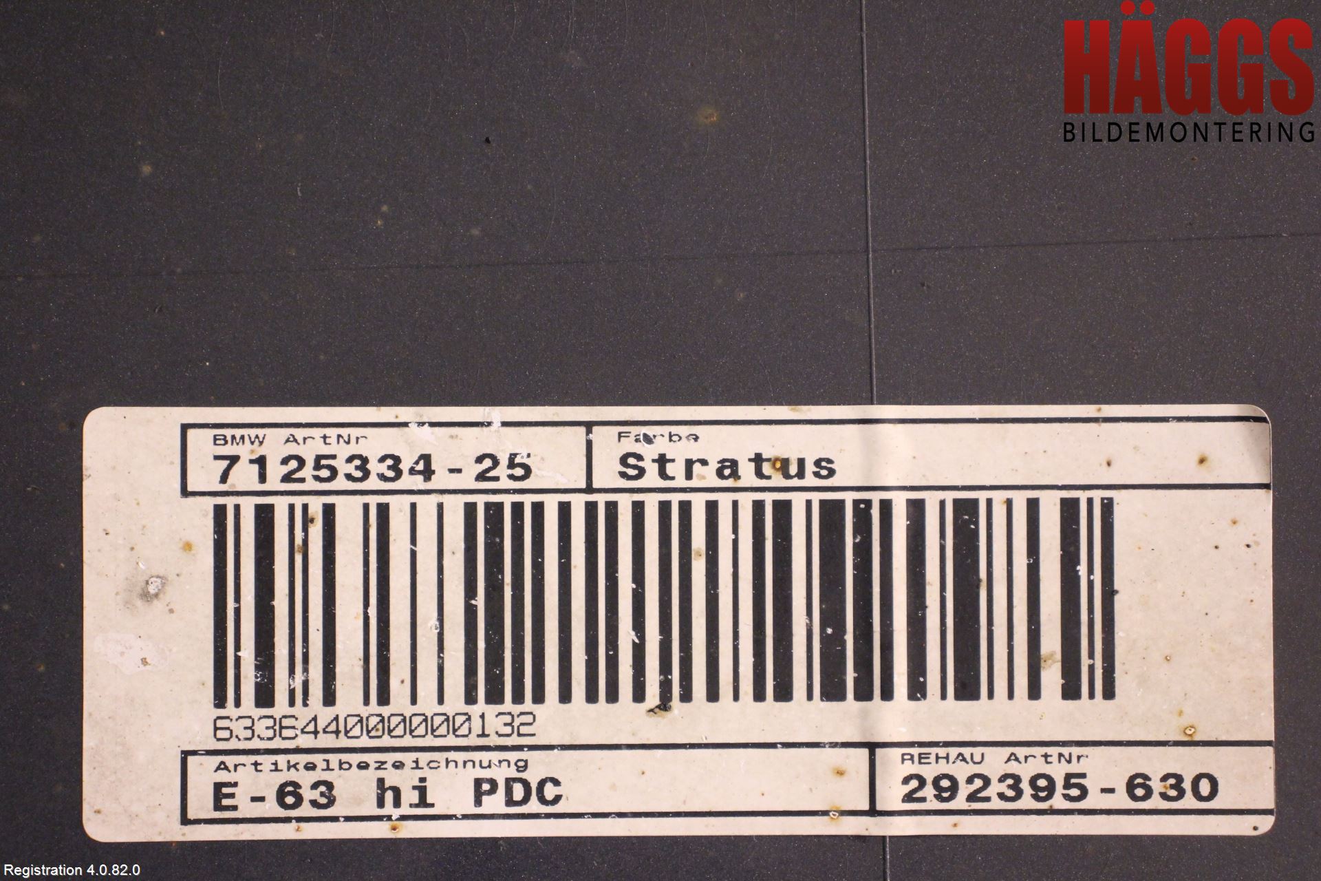 BMW 6 E63/64    02-10 Stötfångarbeklädnad Bak