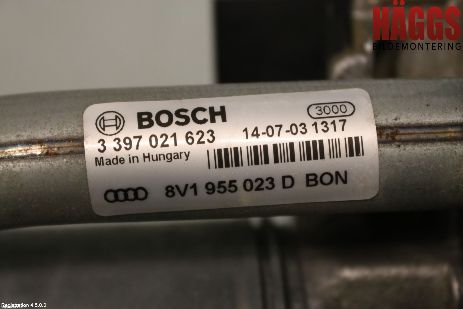 Audi A3/S3 8V 13-20 Torkarmotor Vindruta