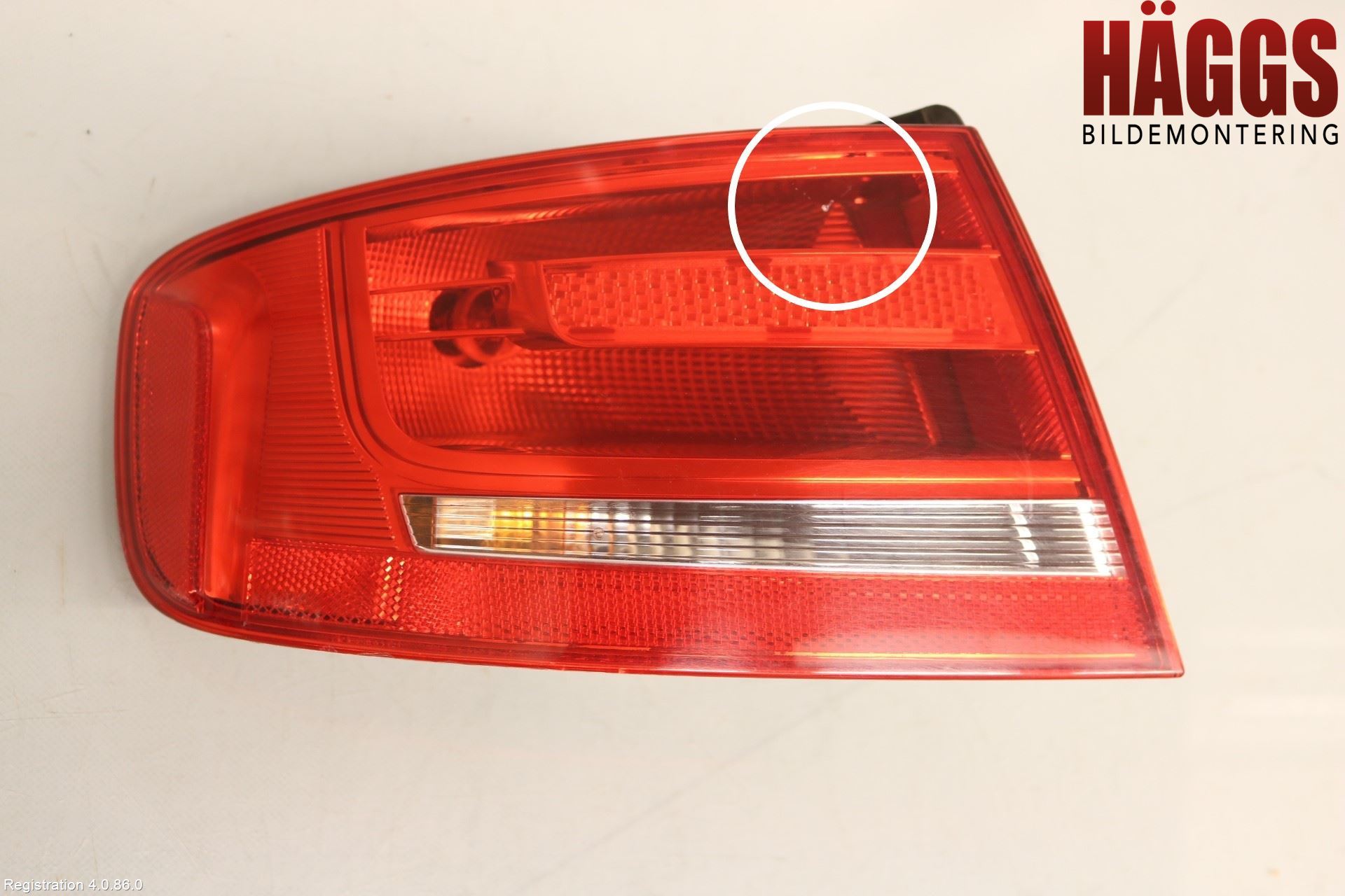 Audi A4/S4 08-11 Bakljus Vänster