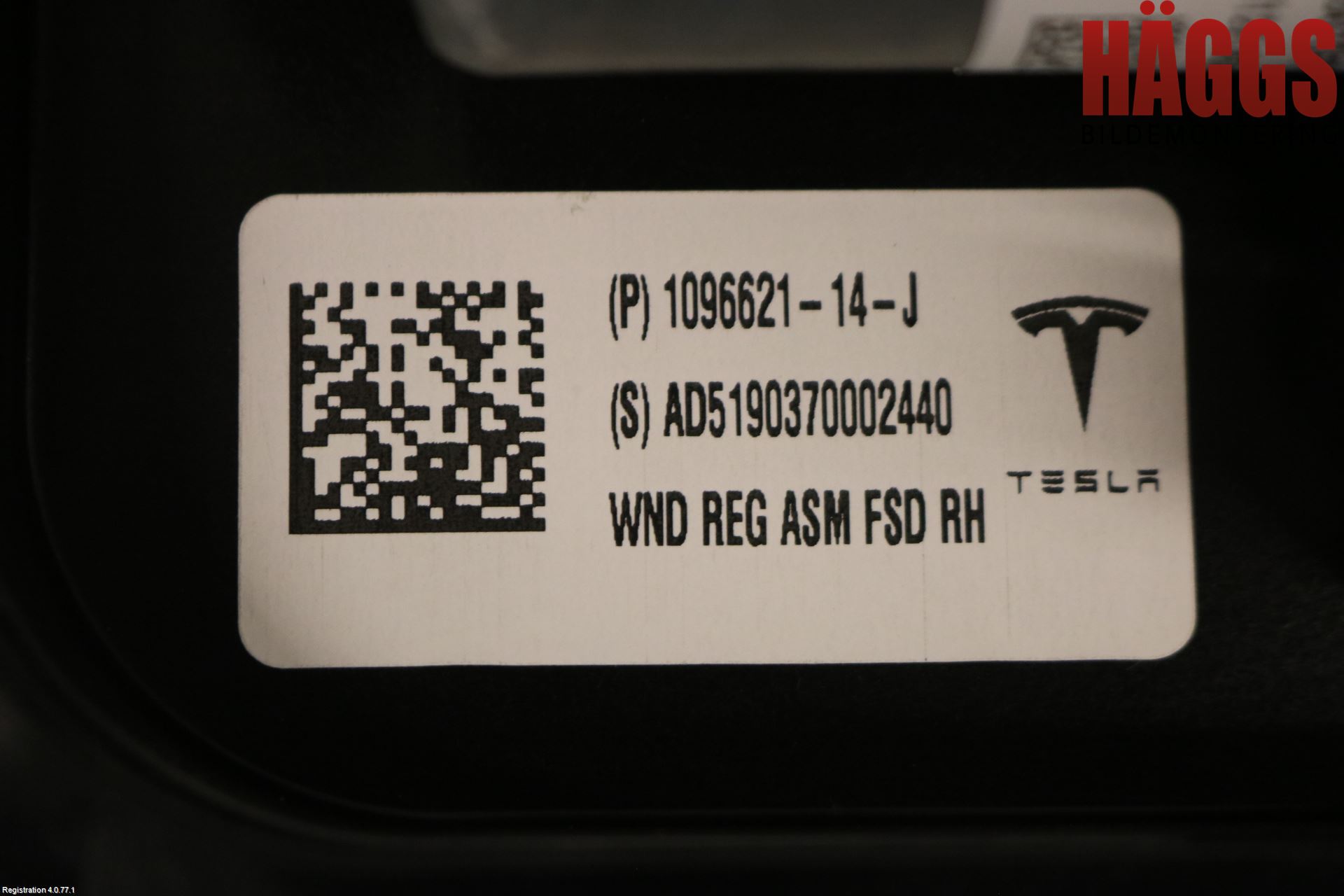 Tesla MODEL 3 17- Fönsterhiss El Kompl