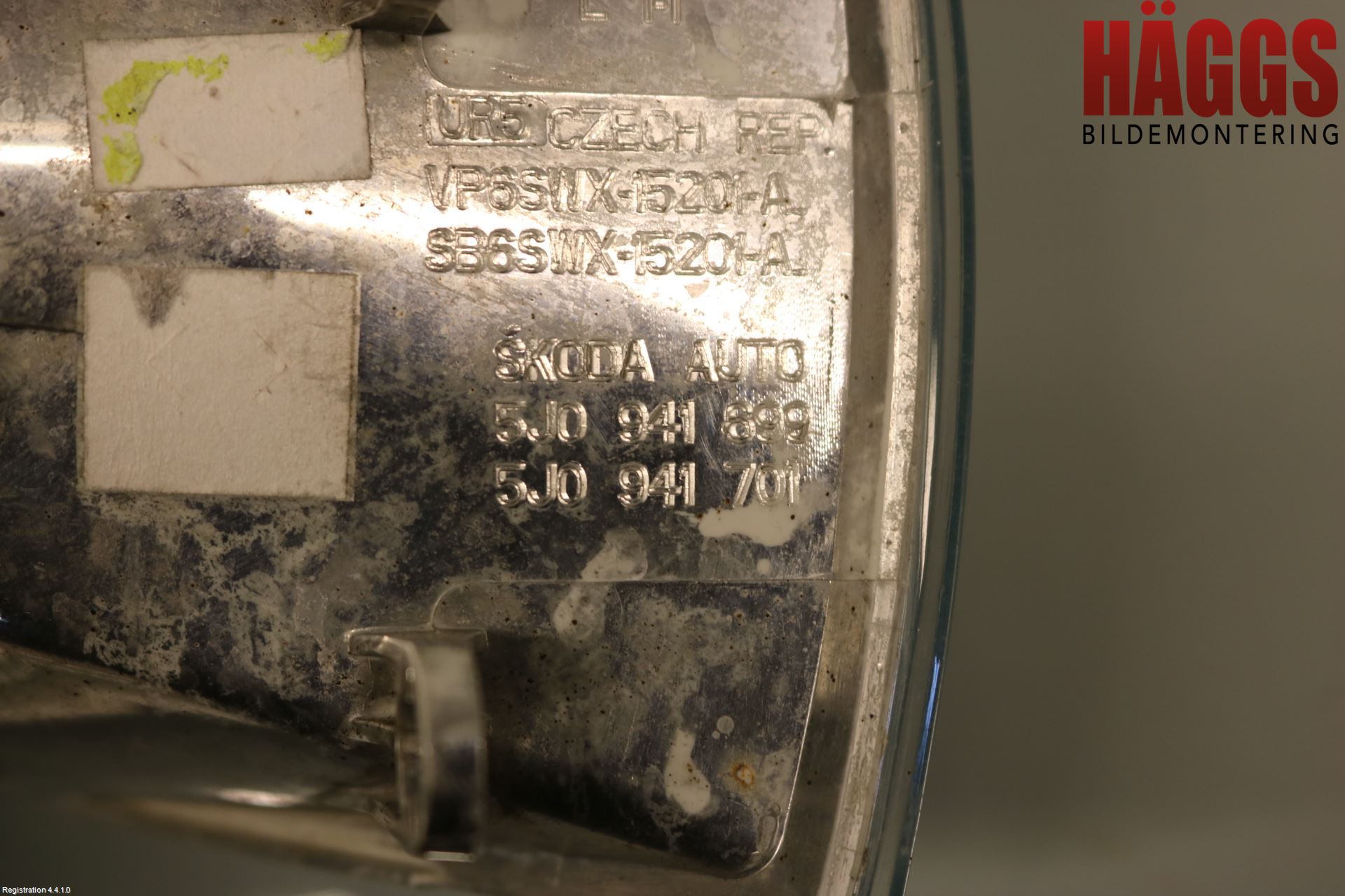 Skoda FABIA 07-14 Dimljus-Varselljus Fram