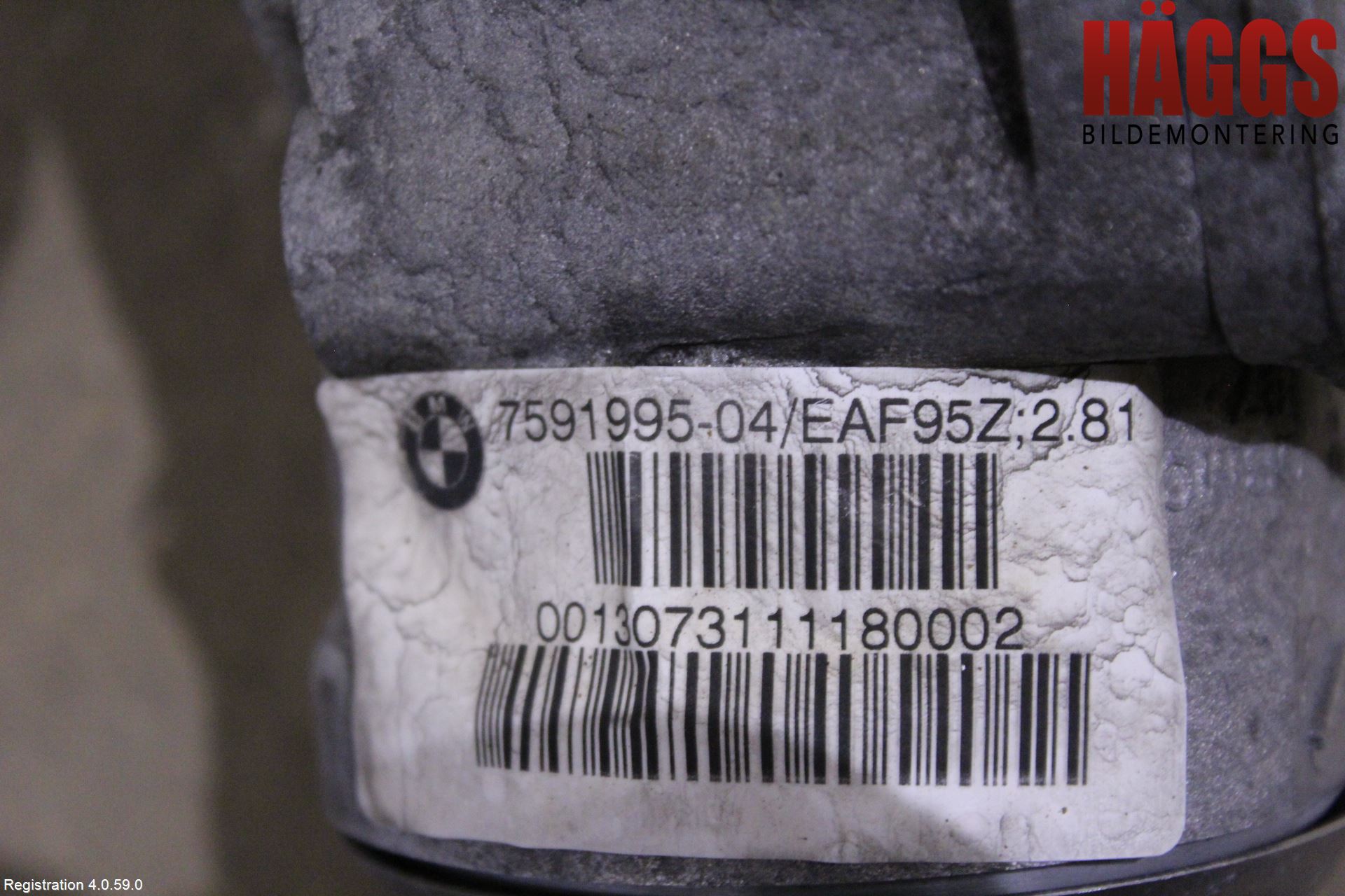 BMW 3 GT F34 13-19 Framvagn Diffrential