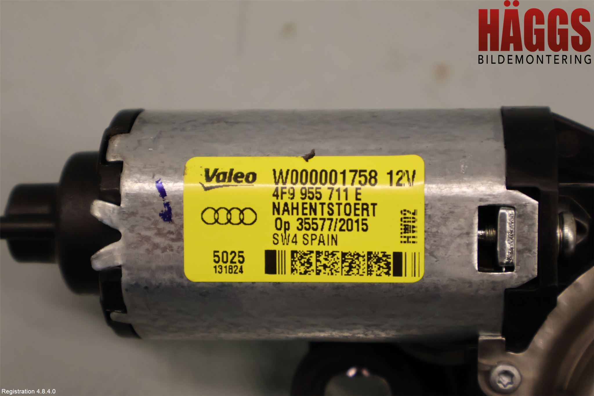 Audi A4 12-15 Torkarmotor Baklucka