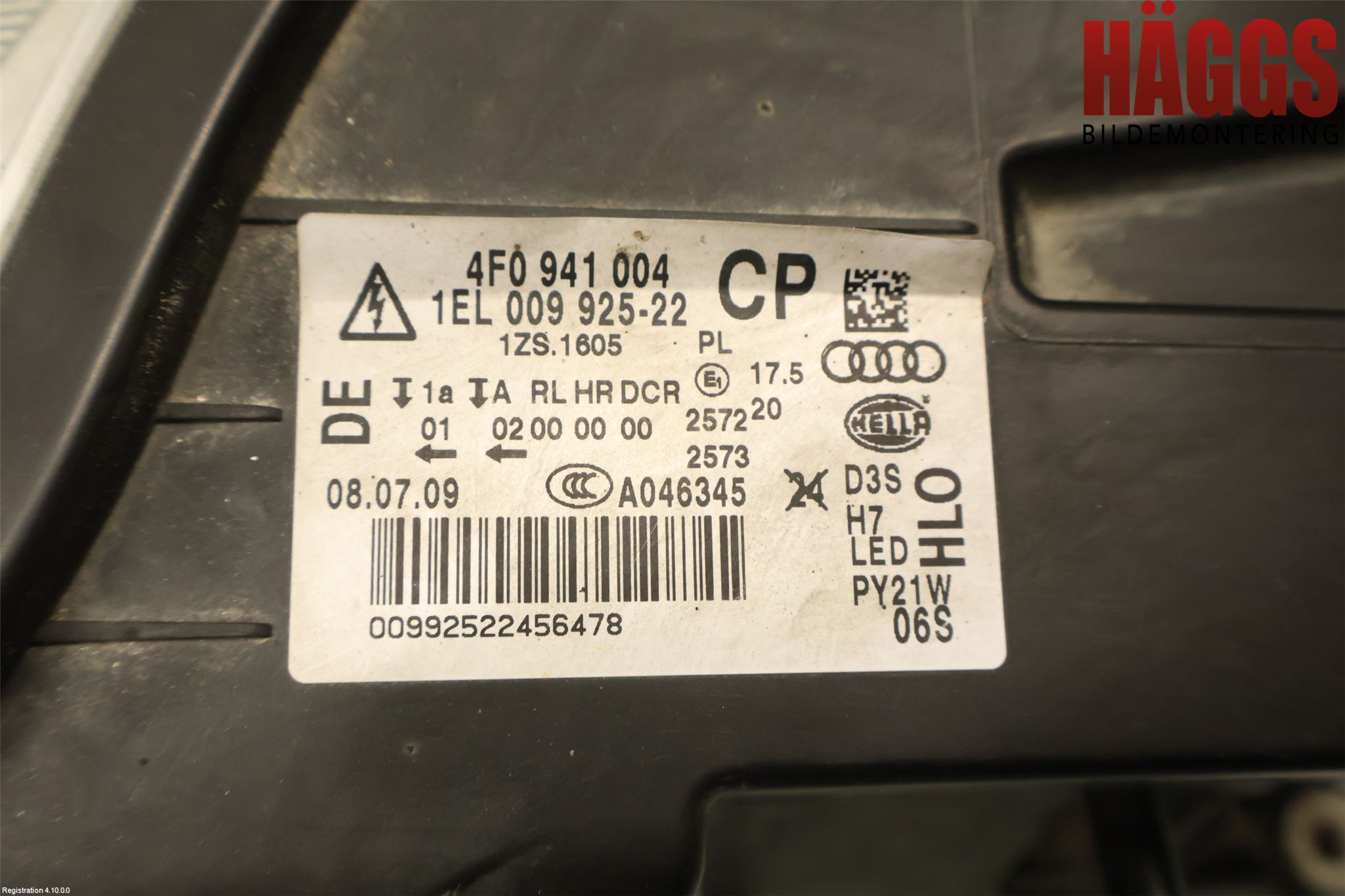 Audi A6/S6     05-11 Strålkastare Höger