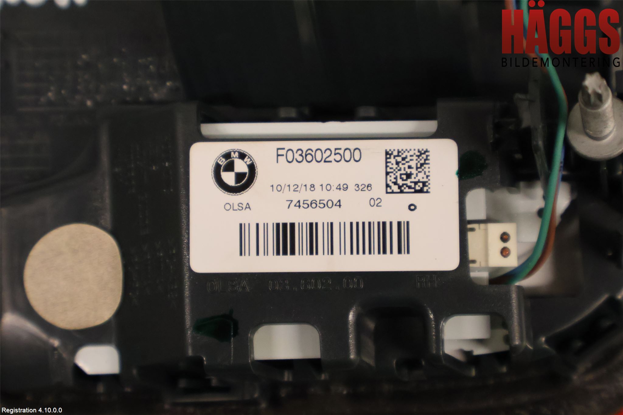 BMW 1 F20/F21 11-19 Bakljus Lucka Hö