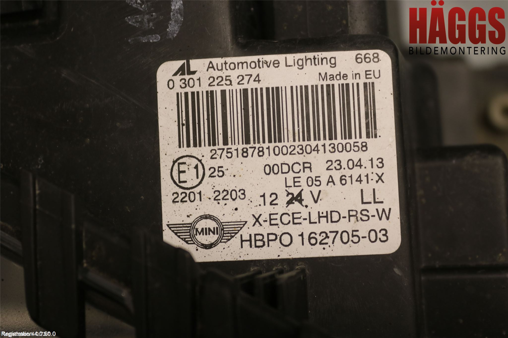 Mini COUPE R56 05-14 Strålkastare Höger