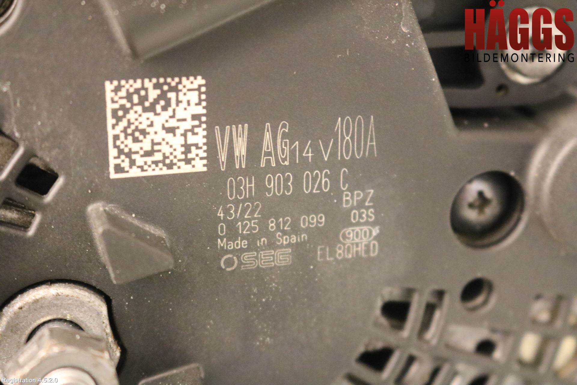 Volkswagen VW TRANSP/CARAVELLE (T6) 16-22 Generator