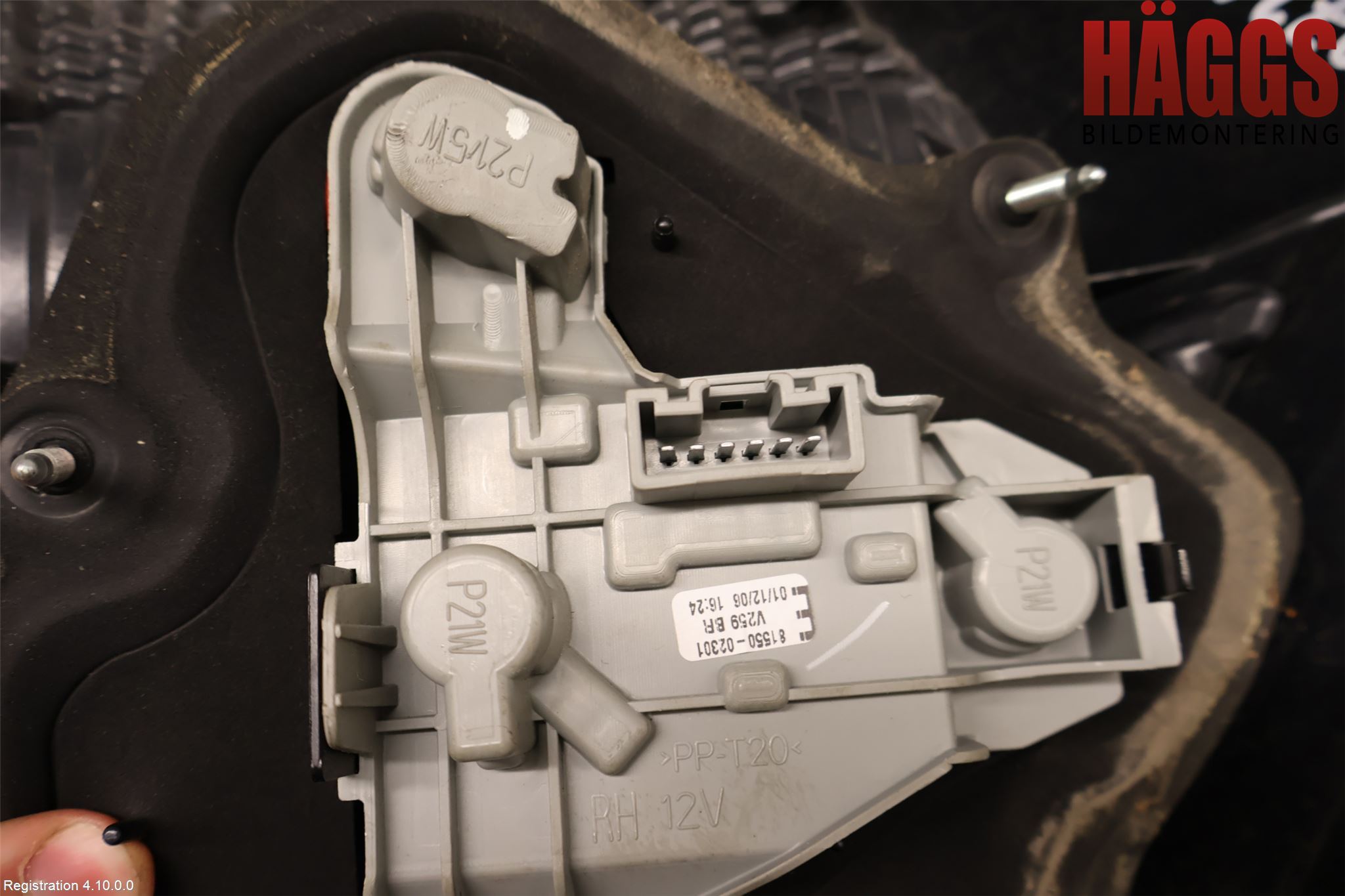 Toyota COROLLA 02-07 Bakljus Höger