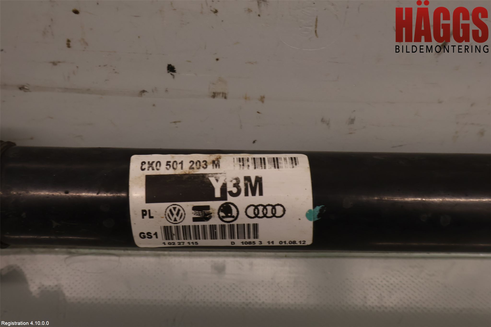 Audi A4 12-15 Drivaxel Bak Vänster