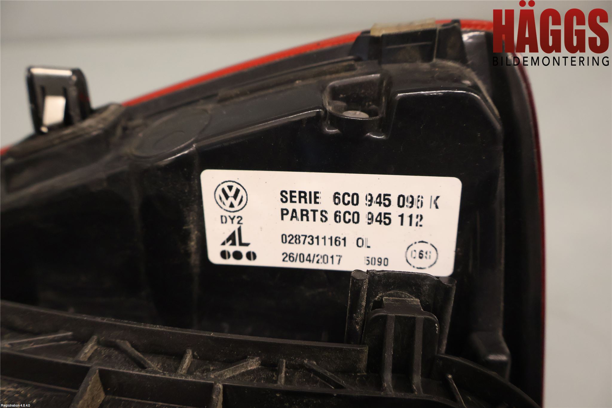Volkswagen VW POLO 10-17 Bakljus Höger
