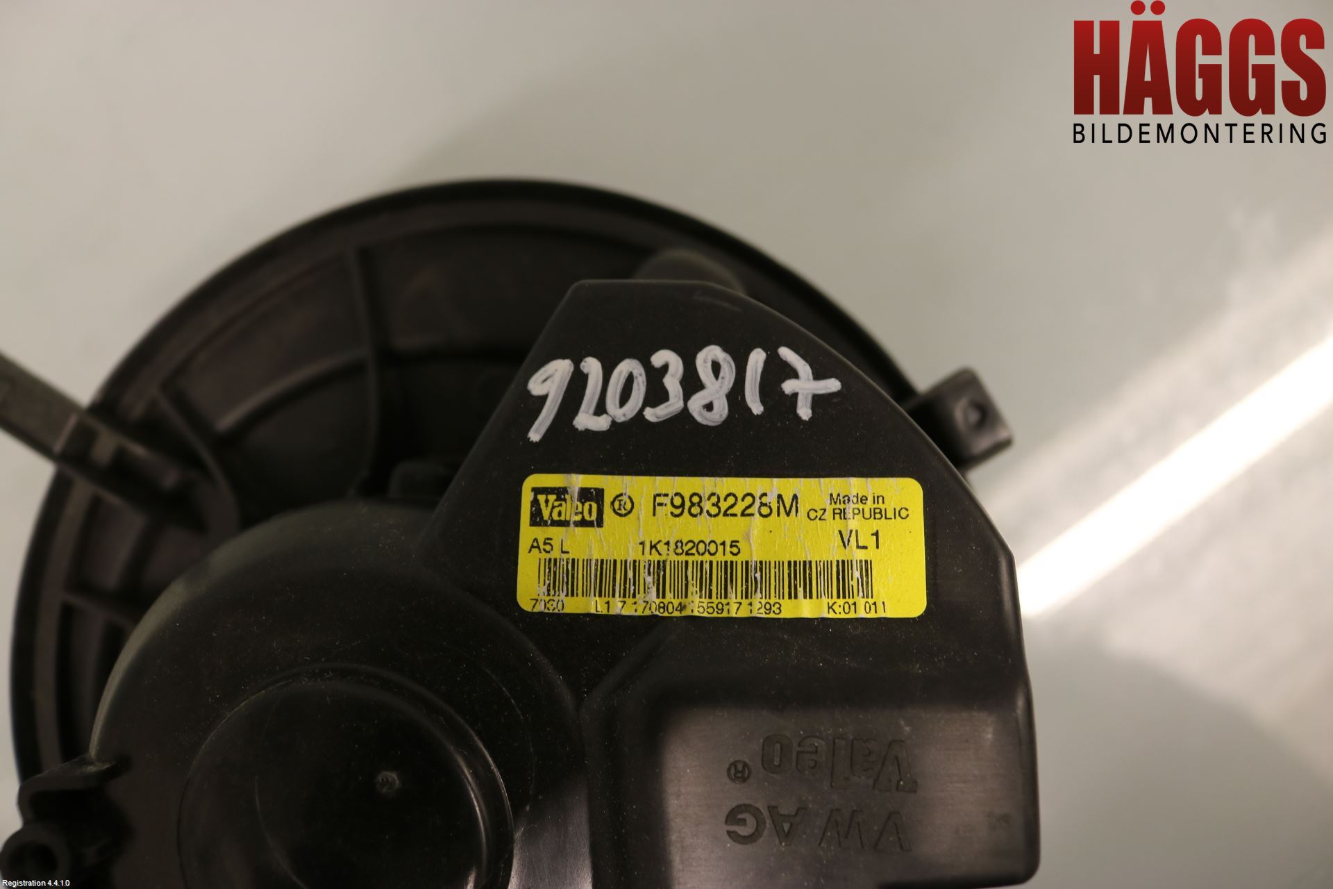 Audi A3/S3 05-13 Ac Värmefläkt