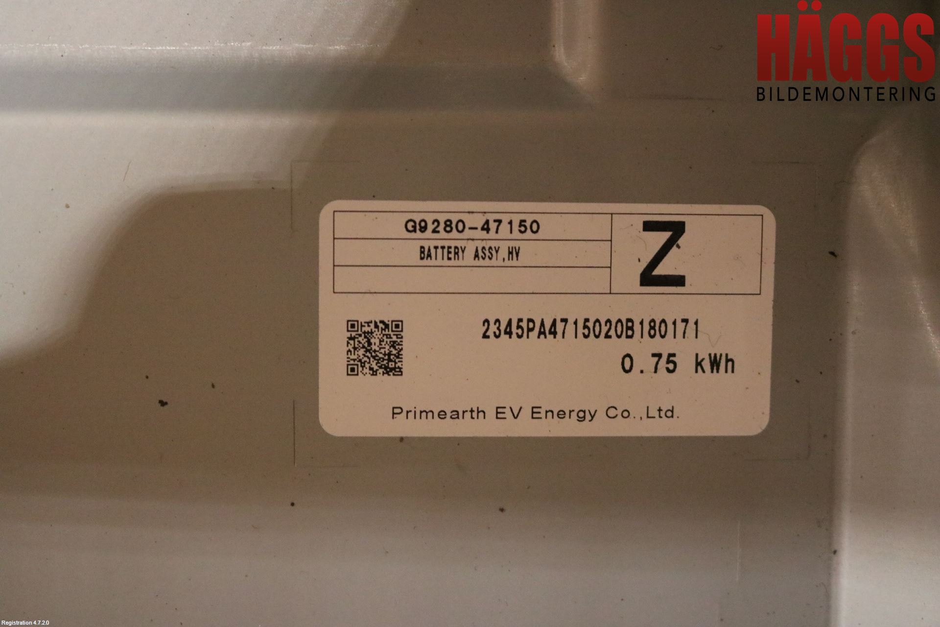 Toyota COROLLA 19- Batteri Högspänning