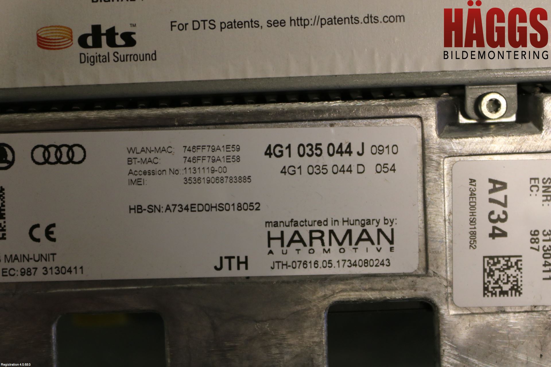 Audi A6/S6 4G 11-18 Cd Radio - Multimediapanel