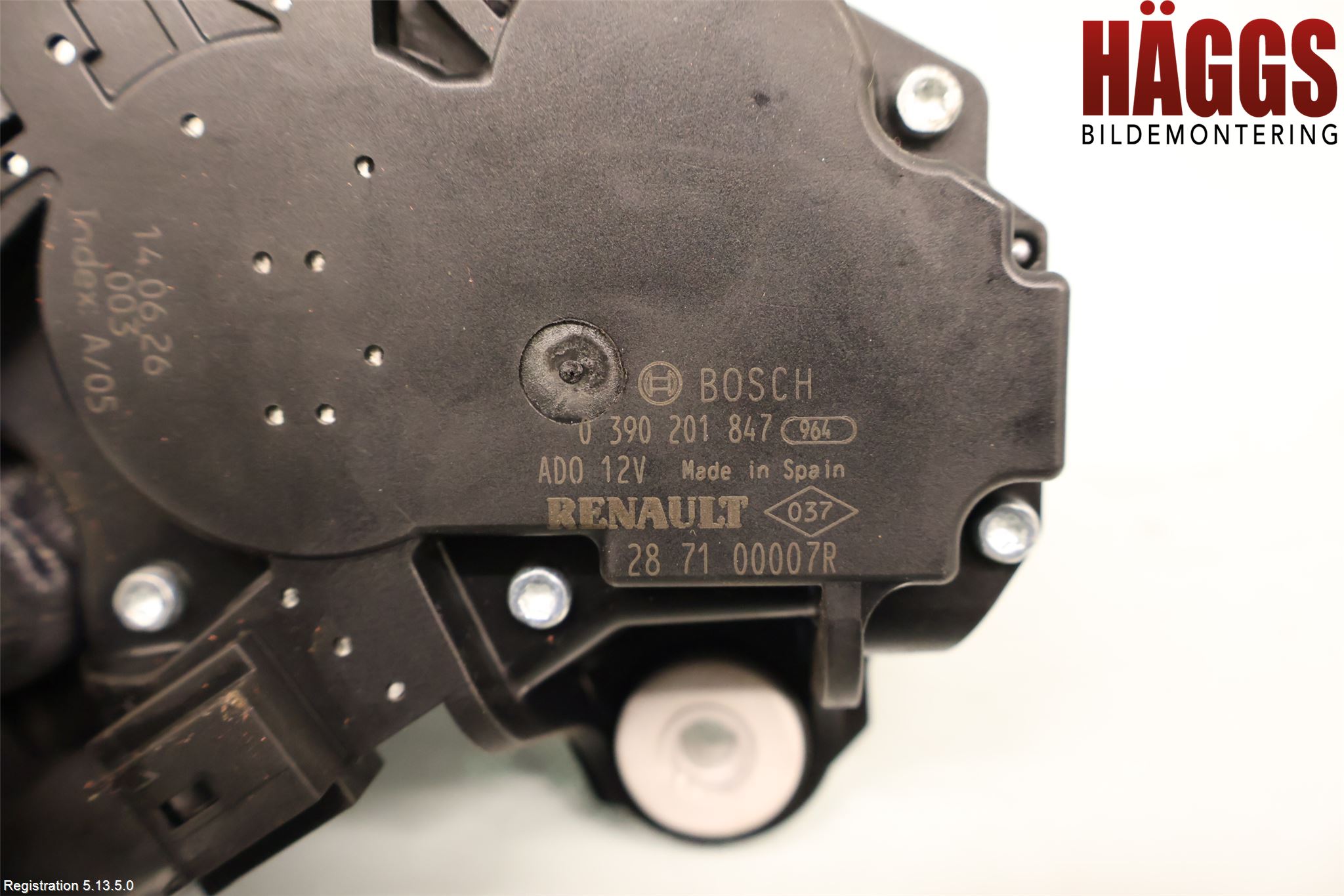 Renault MEGANE III 09-15 Torkarmotor Baklucka