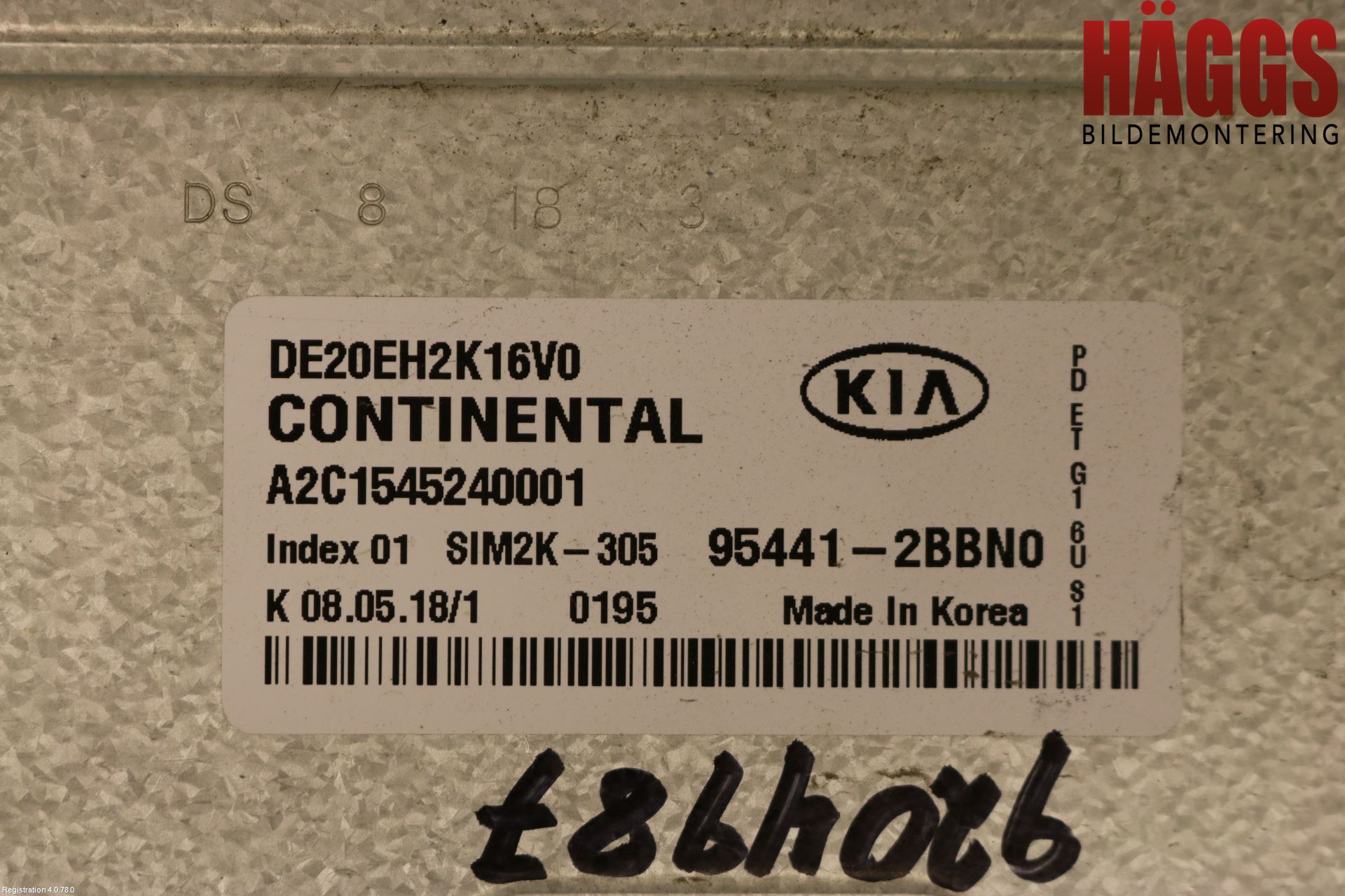 Kia NIRO (DE) 17-22 Styrenhet Växellåda