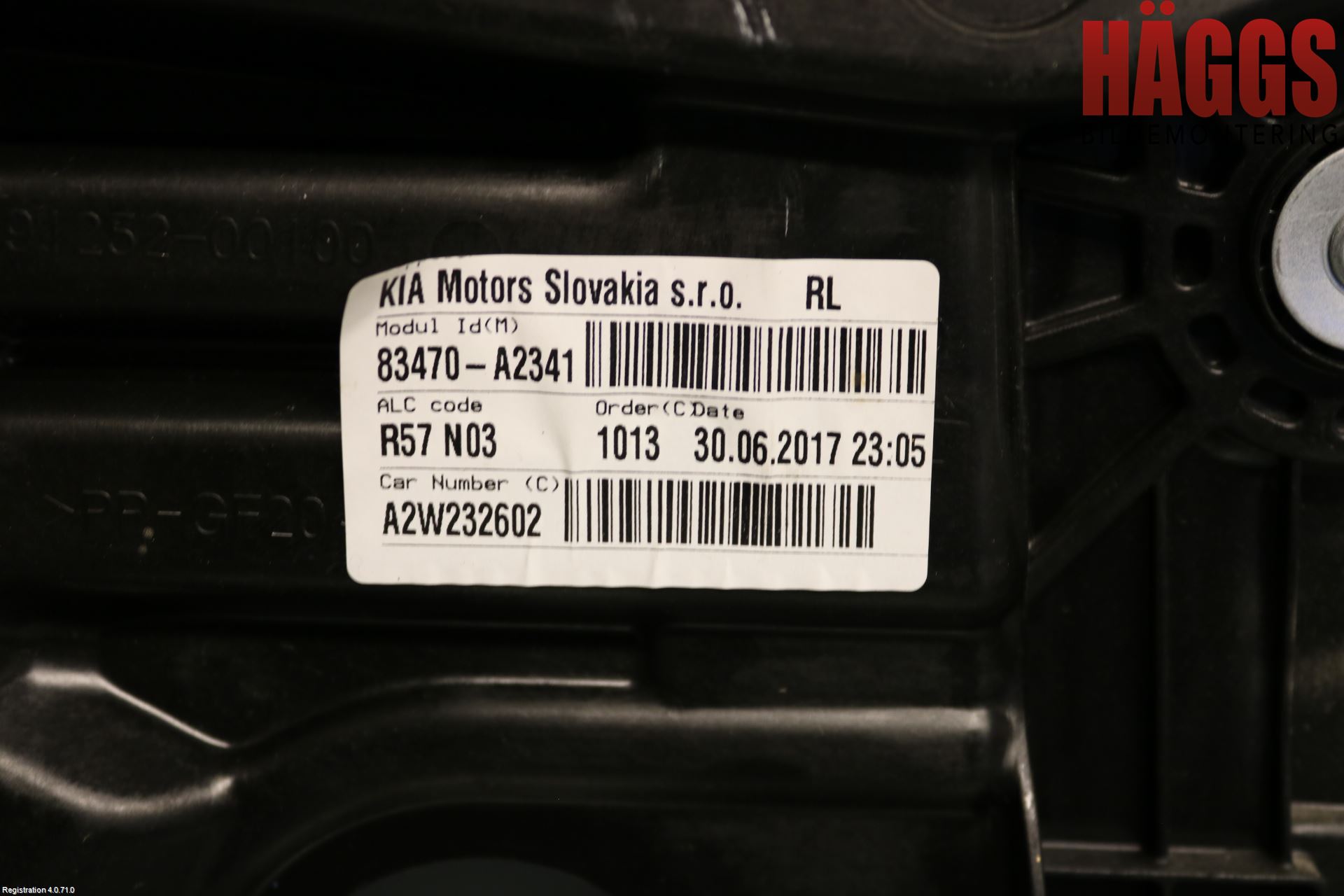 Kia CEED 12-18 Fönsterhissmekanism