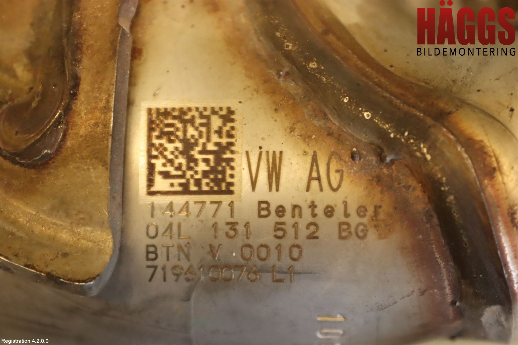 Volkswagen VW PASSAT 15-19 Avgaskylare