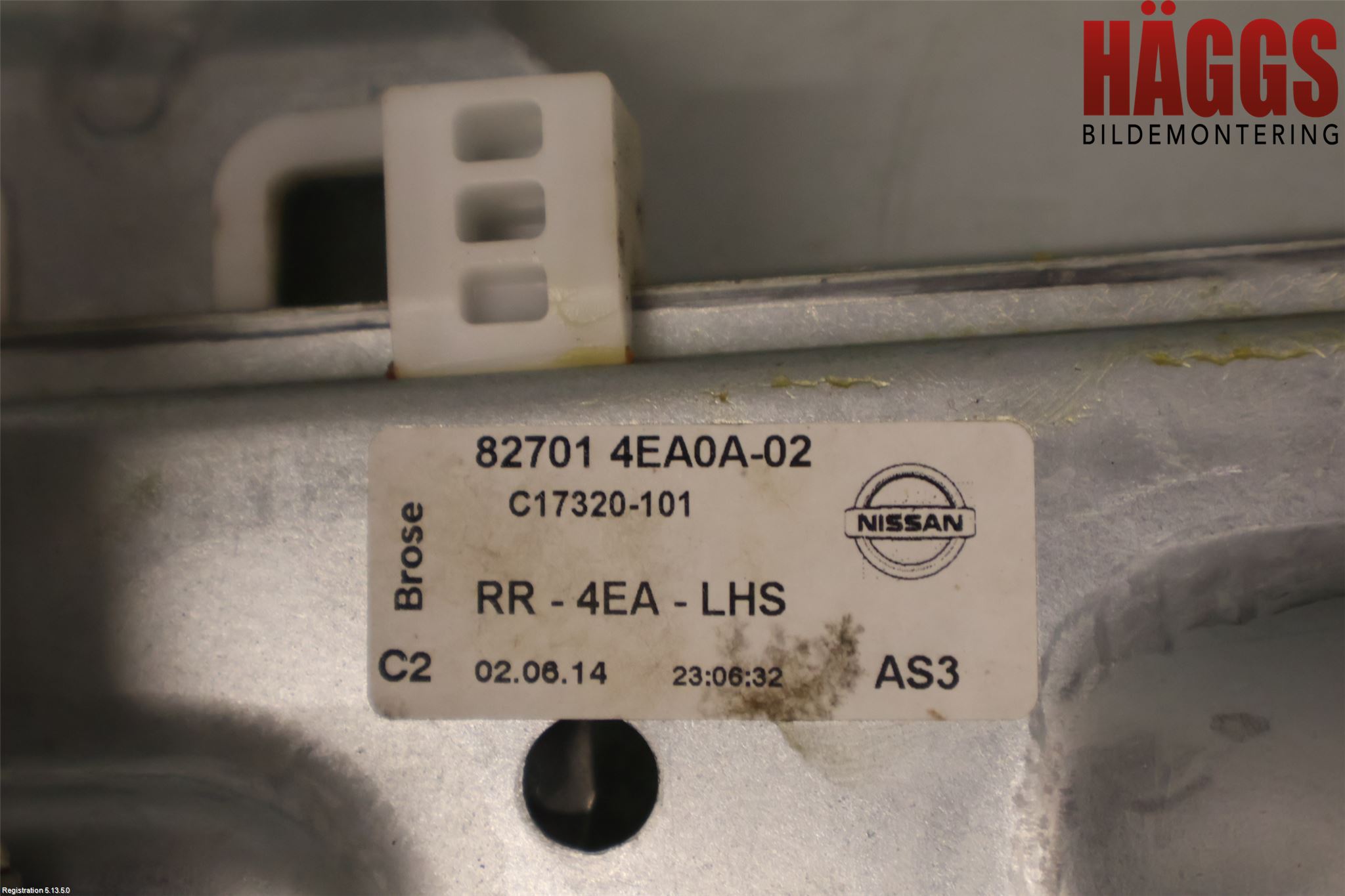 Nissan QASHQAI 14-17 Fönsterhiss El Kompl