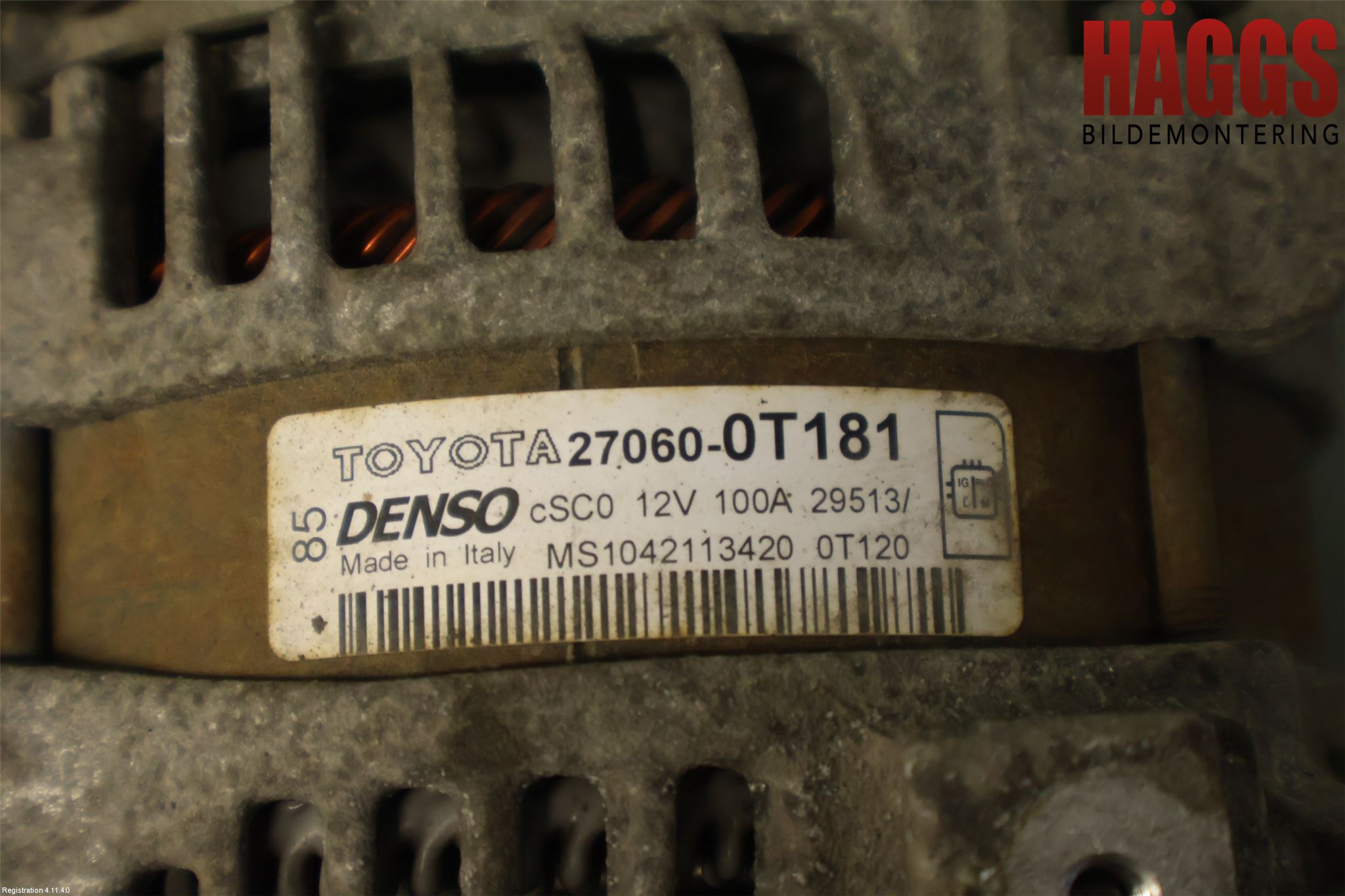Toyota AVENSIS 09-15 Generator